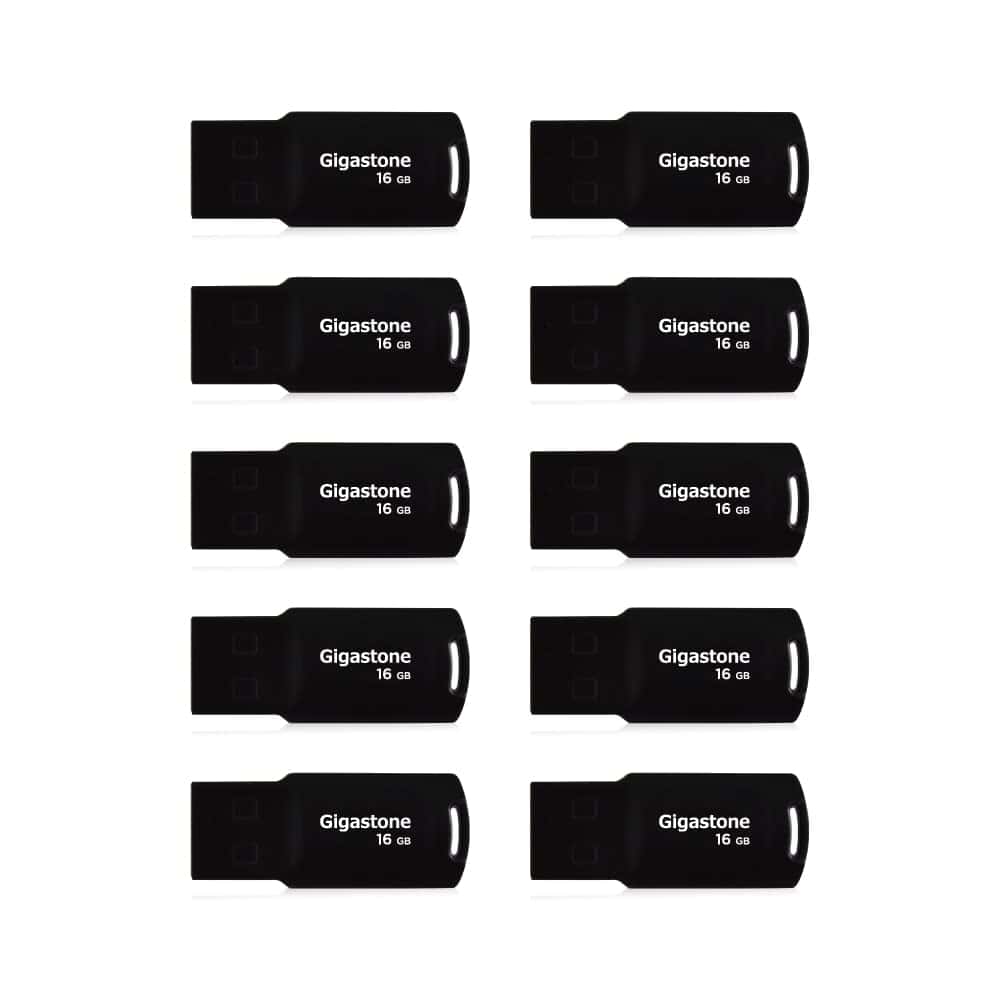 Paquete de 10 unidades de Memoria USB Gigastone V70 de 16GB