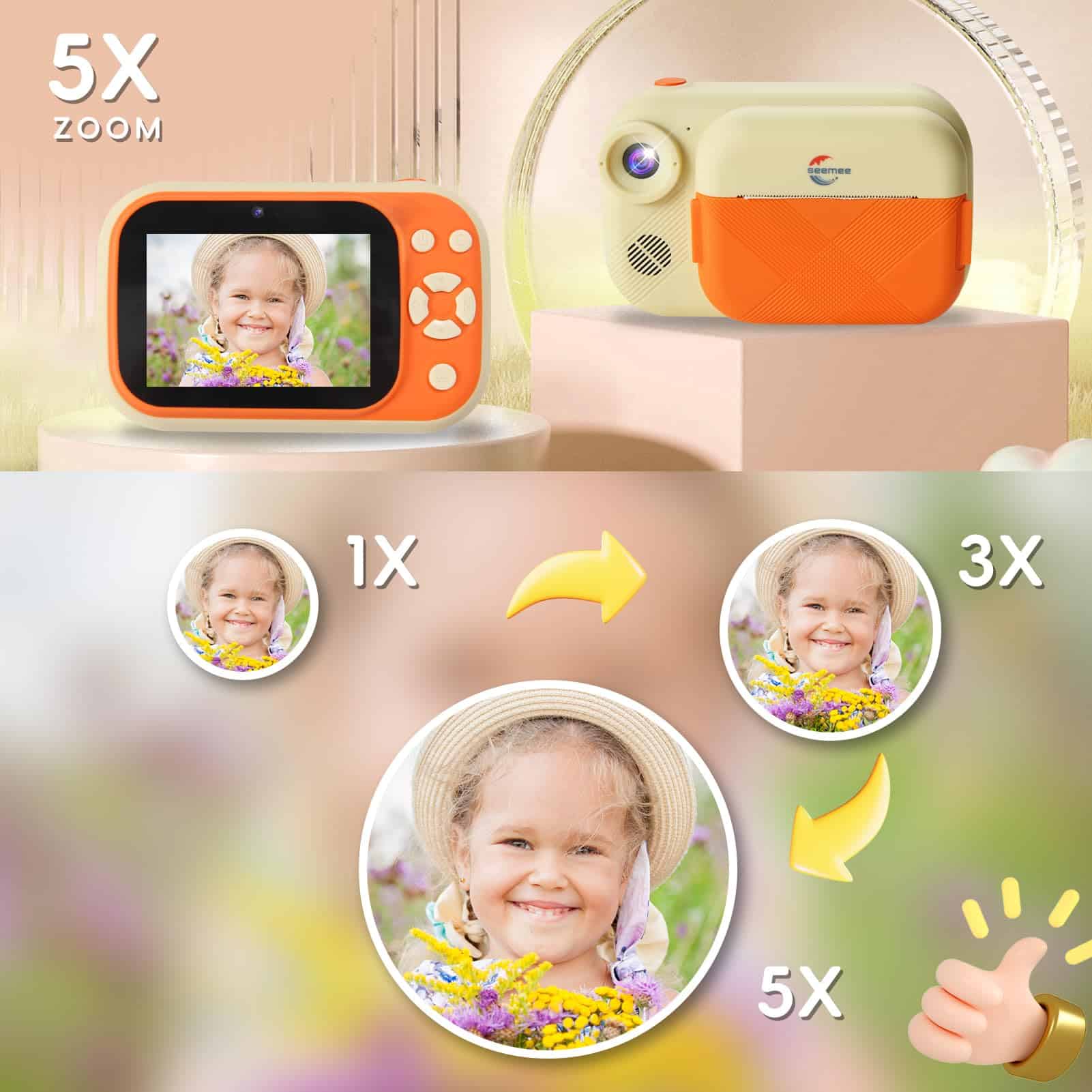 Cámara de impresión instantánea para niños Seemee, cámara - Image 6