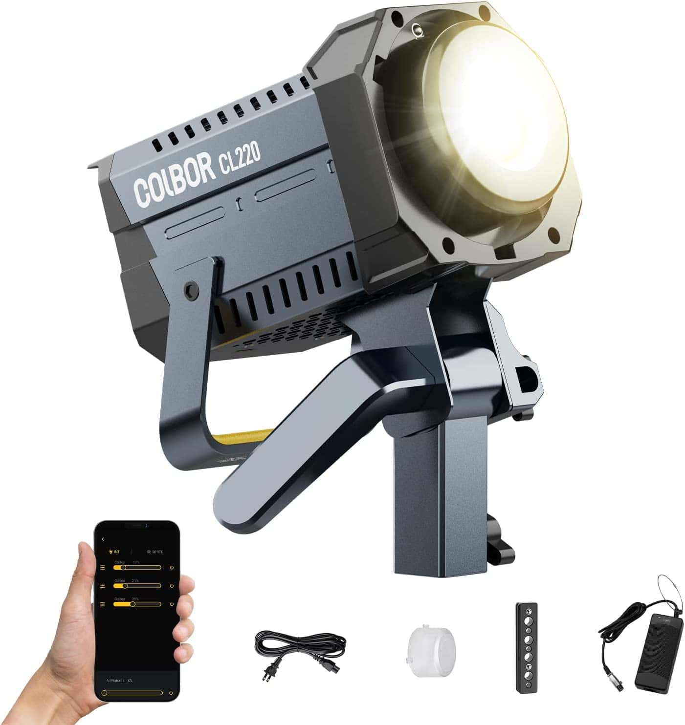 Luz de Video Continua COLBOR CL220 Lite 220W, 2700-6500K