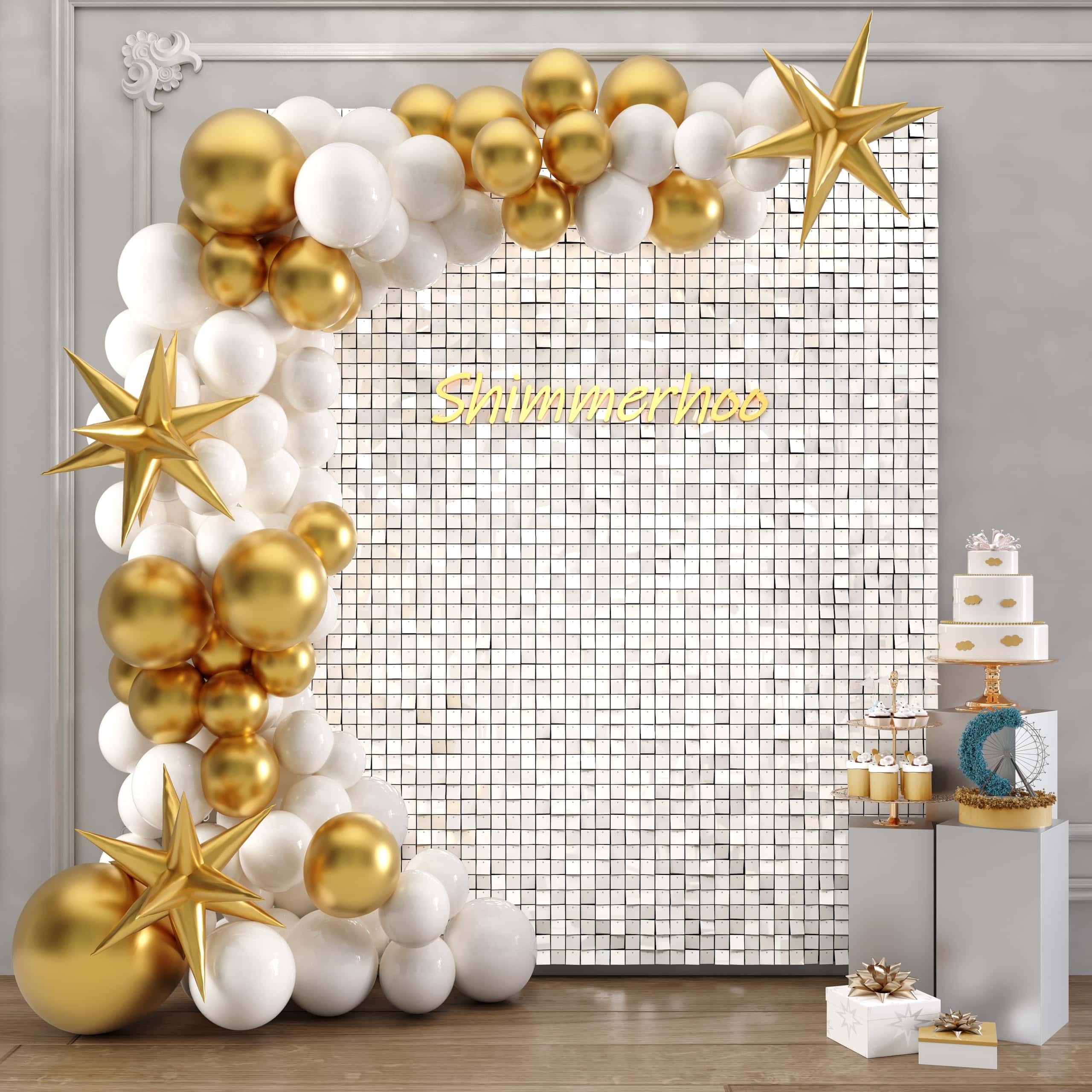 Fondo Brillante - 24 piezas Panel de Decoraciones |