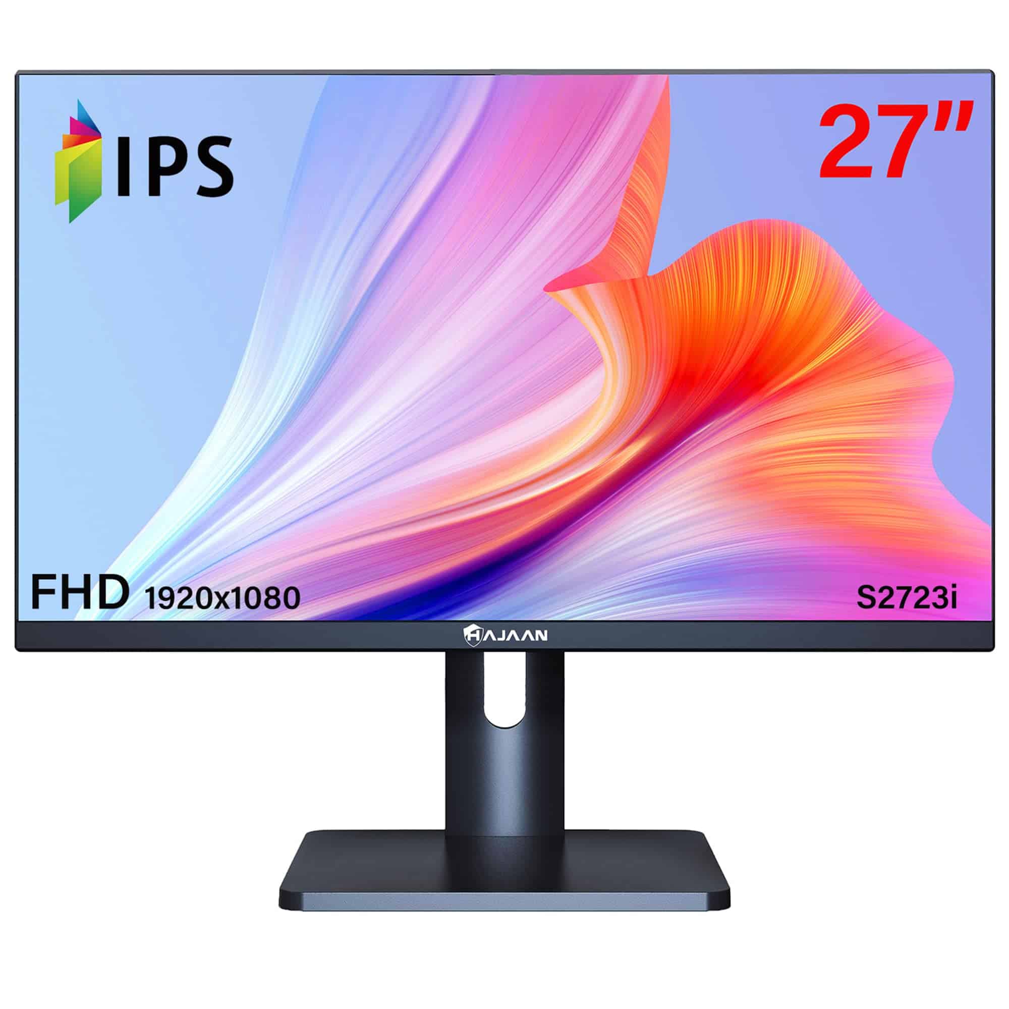 Monitor de computadora HAJAAN 27 pulgadas FHD 1080p IPS, 75