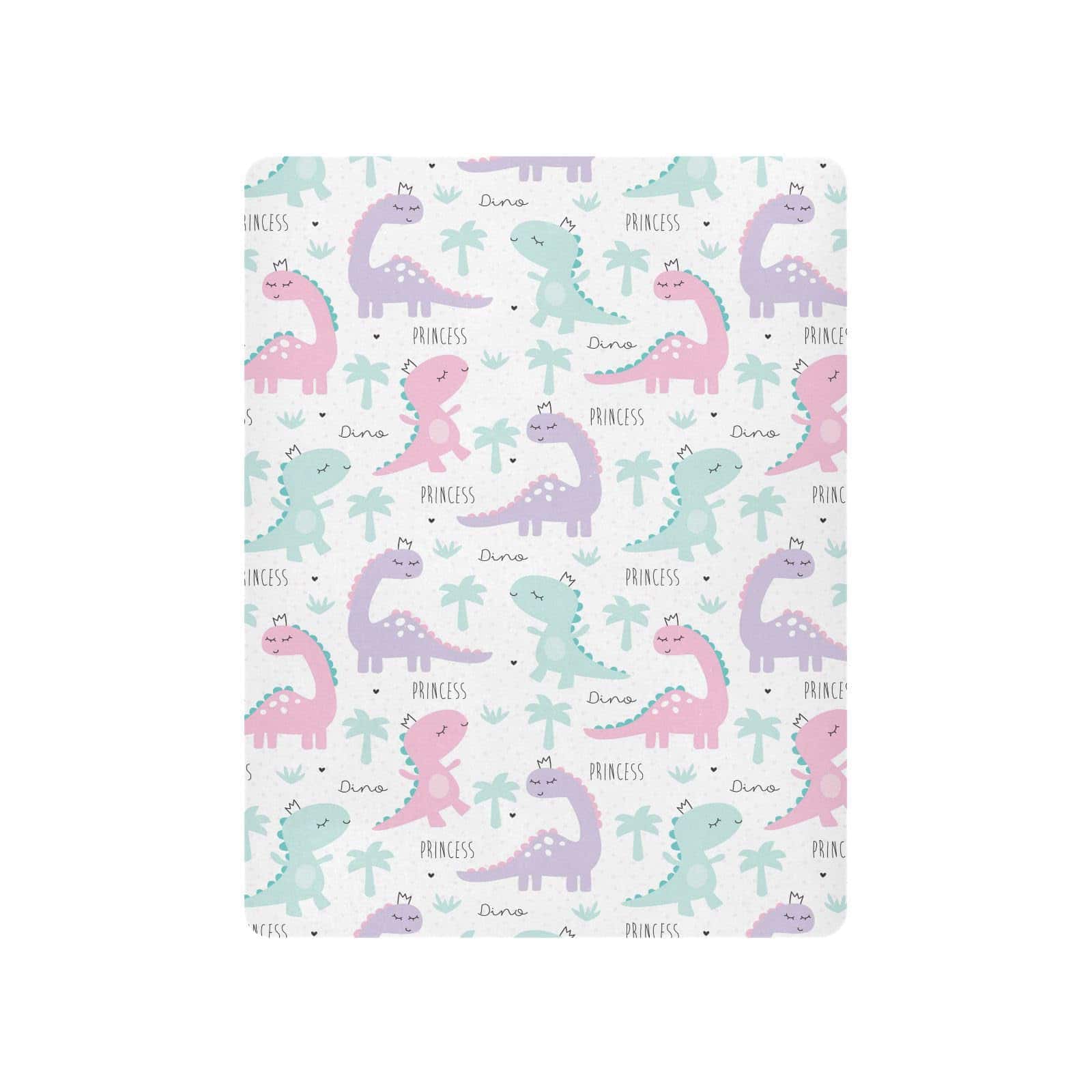 Sábanas de cuna para niñas y niños princesas dinosaurios - Imagen 3