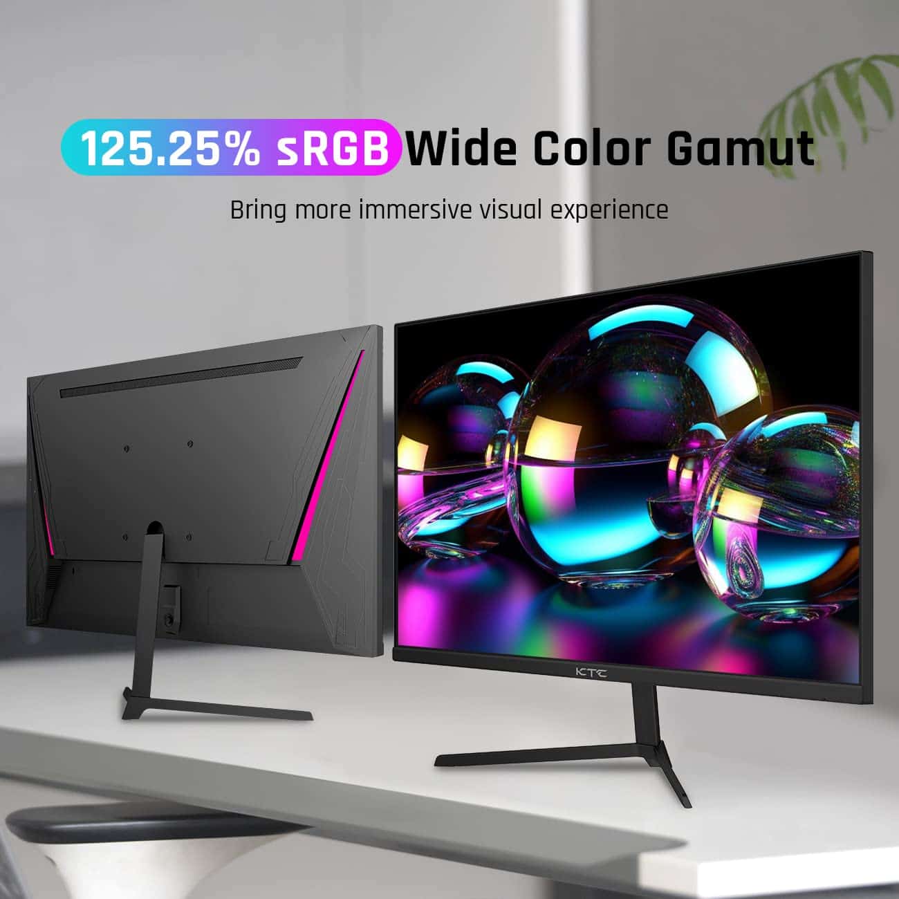 Monitor de Juegos KTC de 24 Pulgadas FHD 1080P IPS Rápido - Image 4