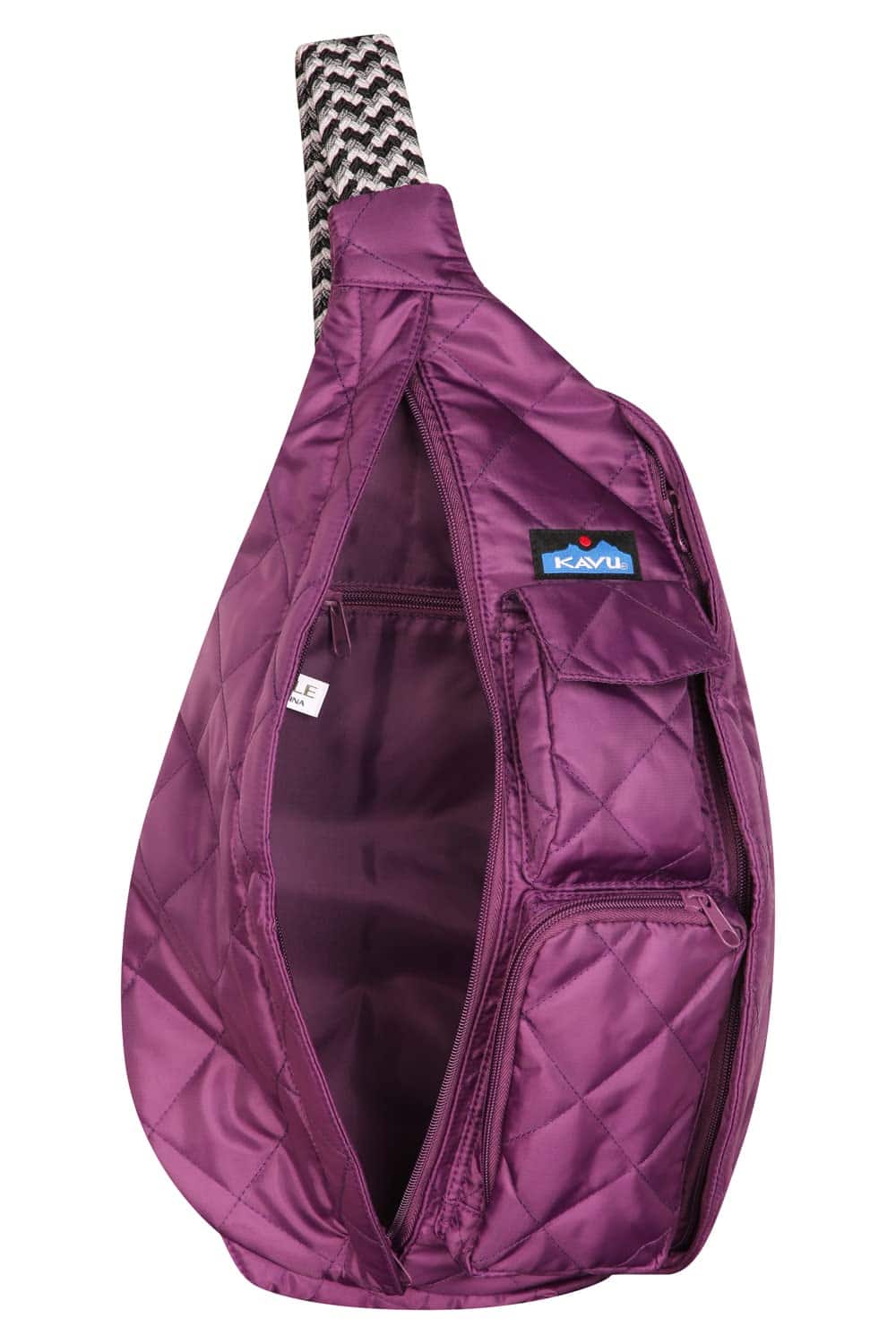 Mochila mini de cuerda acolchada con diseño de diamante - Image 4