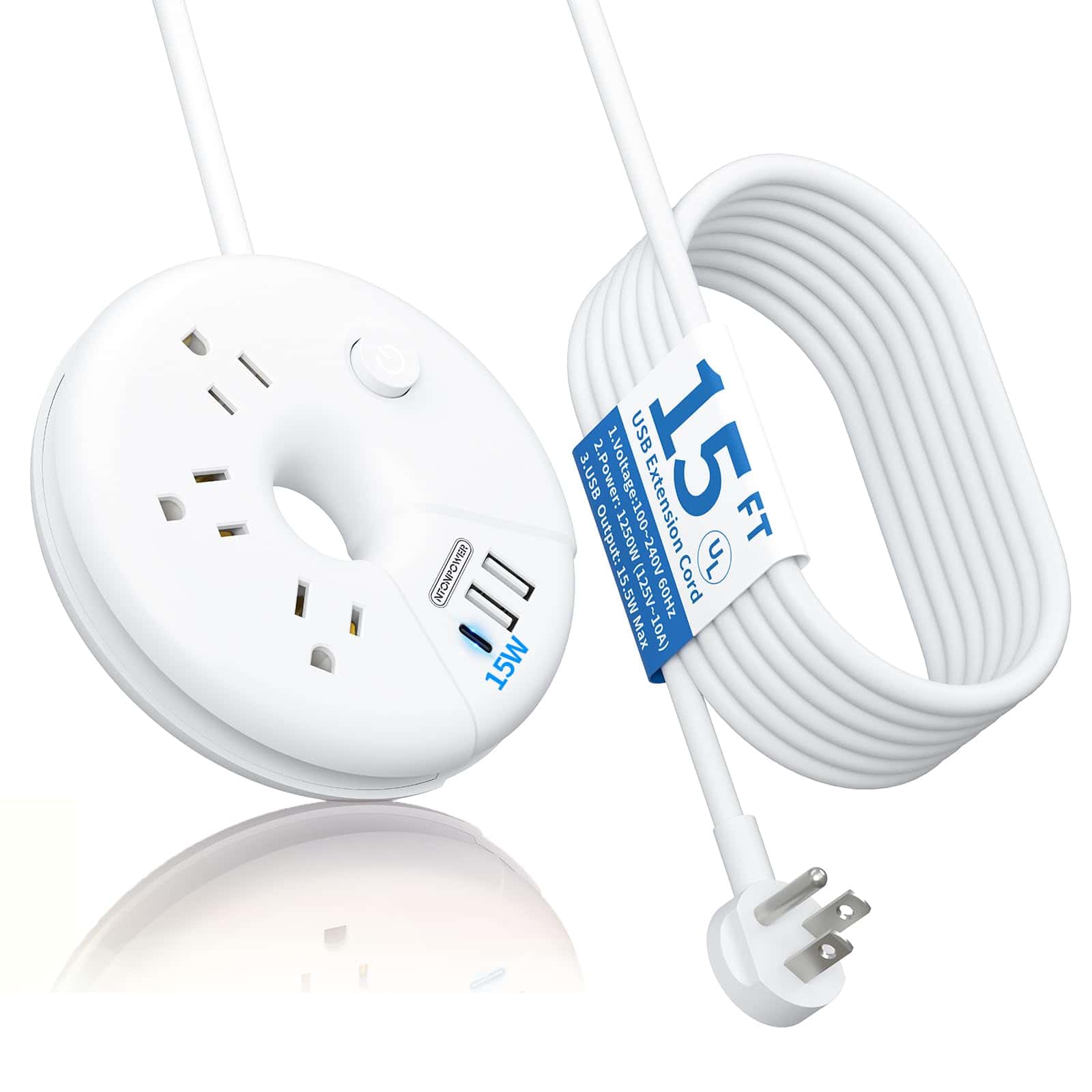 Cable de extensión i-Donut de 15FT, NTONPOWER Cable de