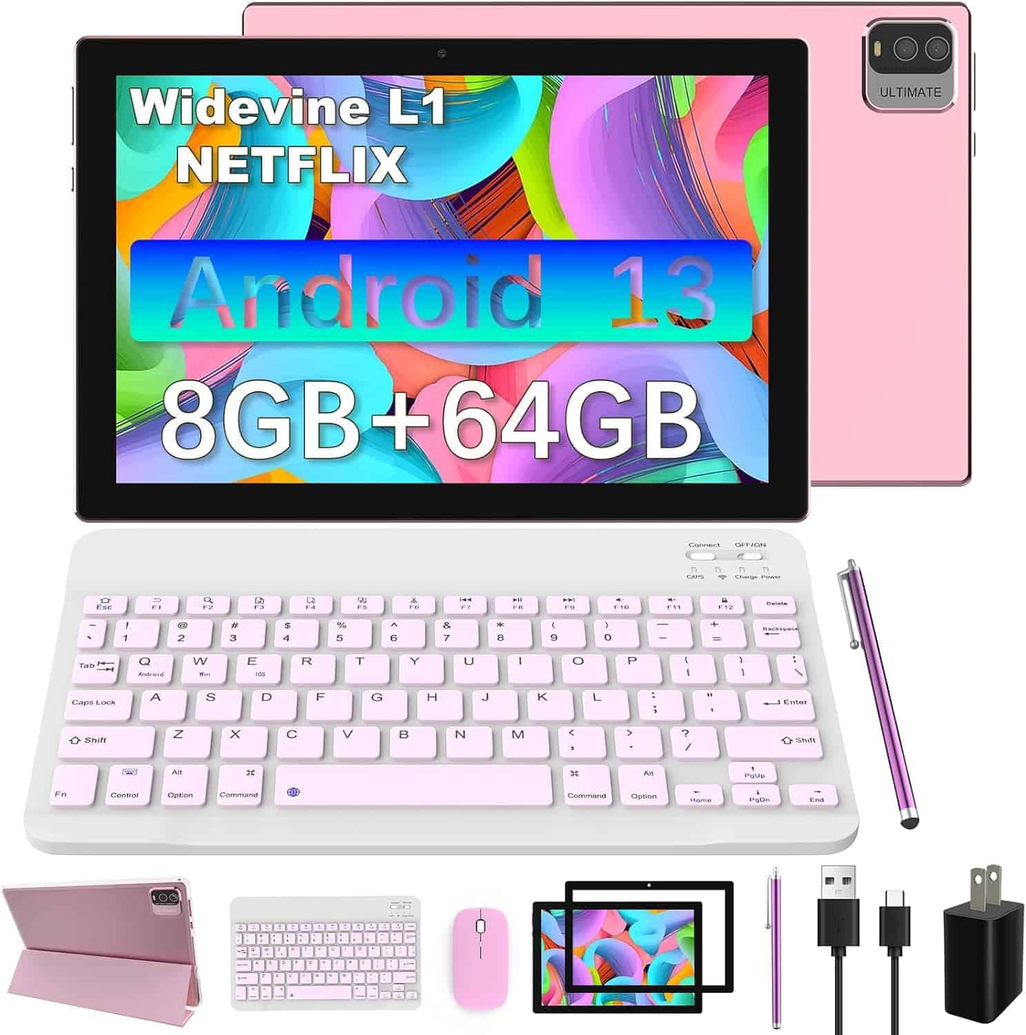 Tablet 10 PuLG 4gb Ram 64/512 Gb Rom Teclado Mouse Lapiz