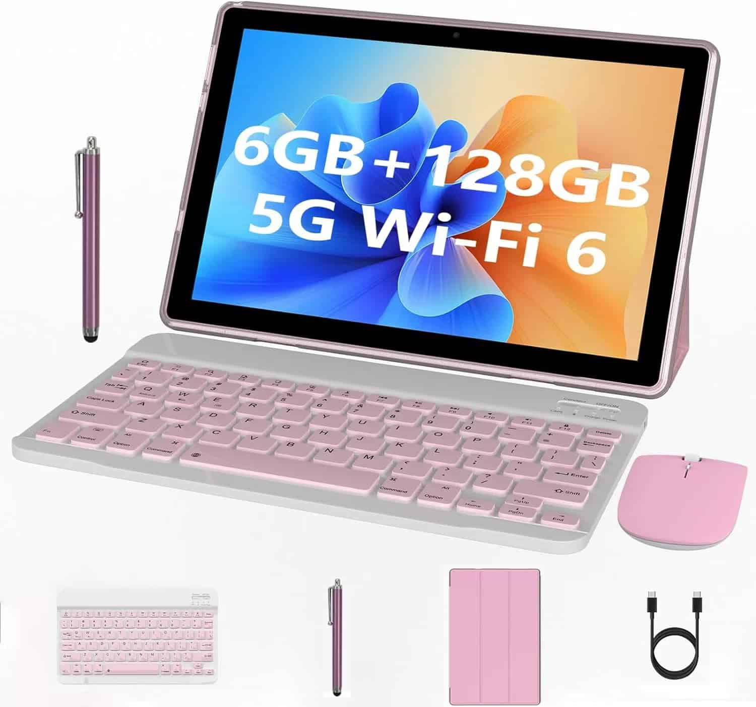 Tableta 2 en 1 con Teclado, Tablet de 10 pulgadas con