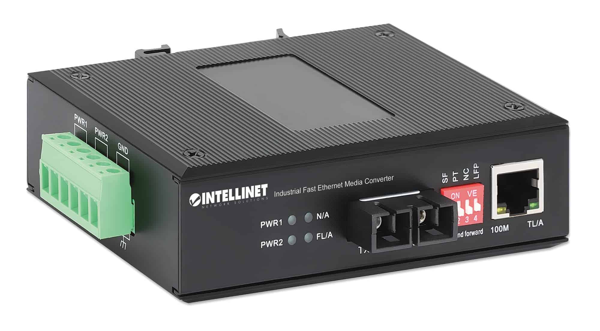 Conversor de Medios de Ethernet Rápido Intellinet - Carcasa