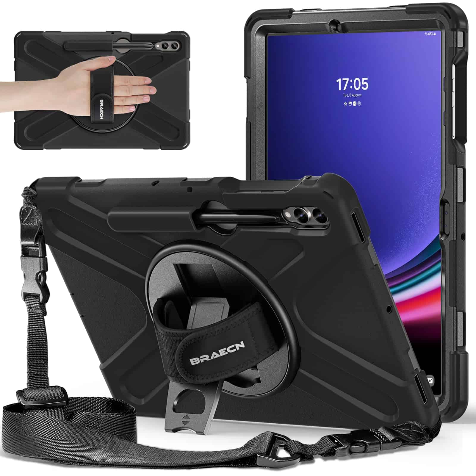 Funda BRAECNstock para Samsung Galaxy Tab S10+ Plus/S9 FE+