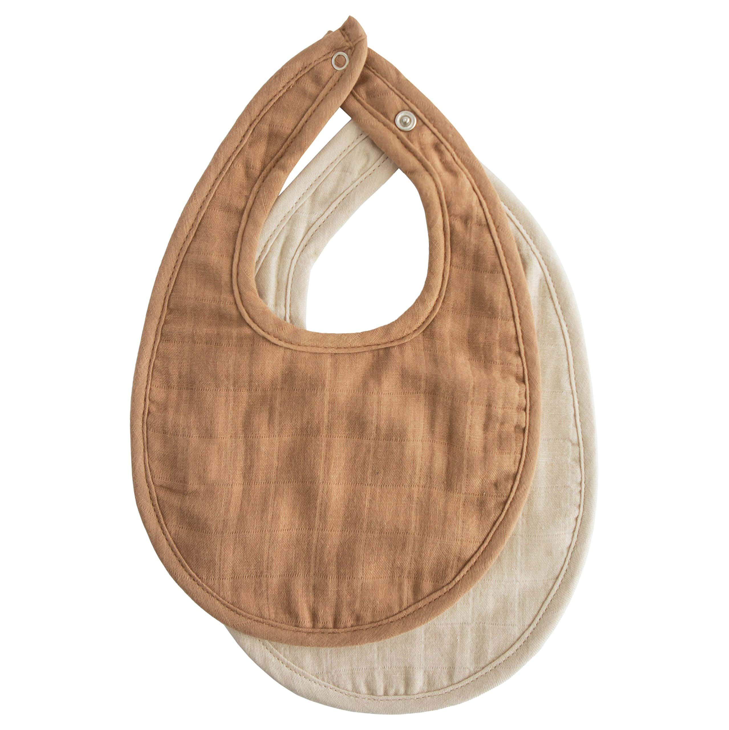 Babero Muslin mushie | Algodón Suave para el Goteo, Babeo y