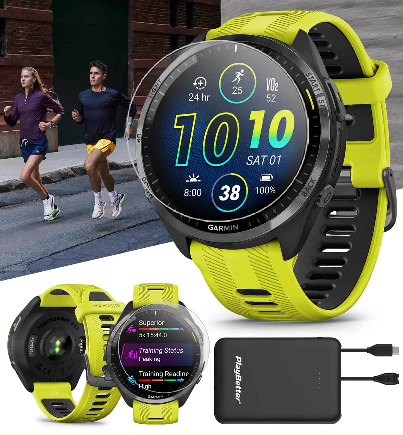 Garmin Forerunner 965 (amp Yellow/black) Smartwatch Gps