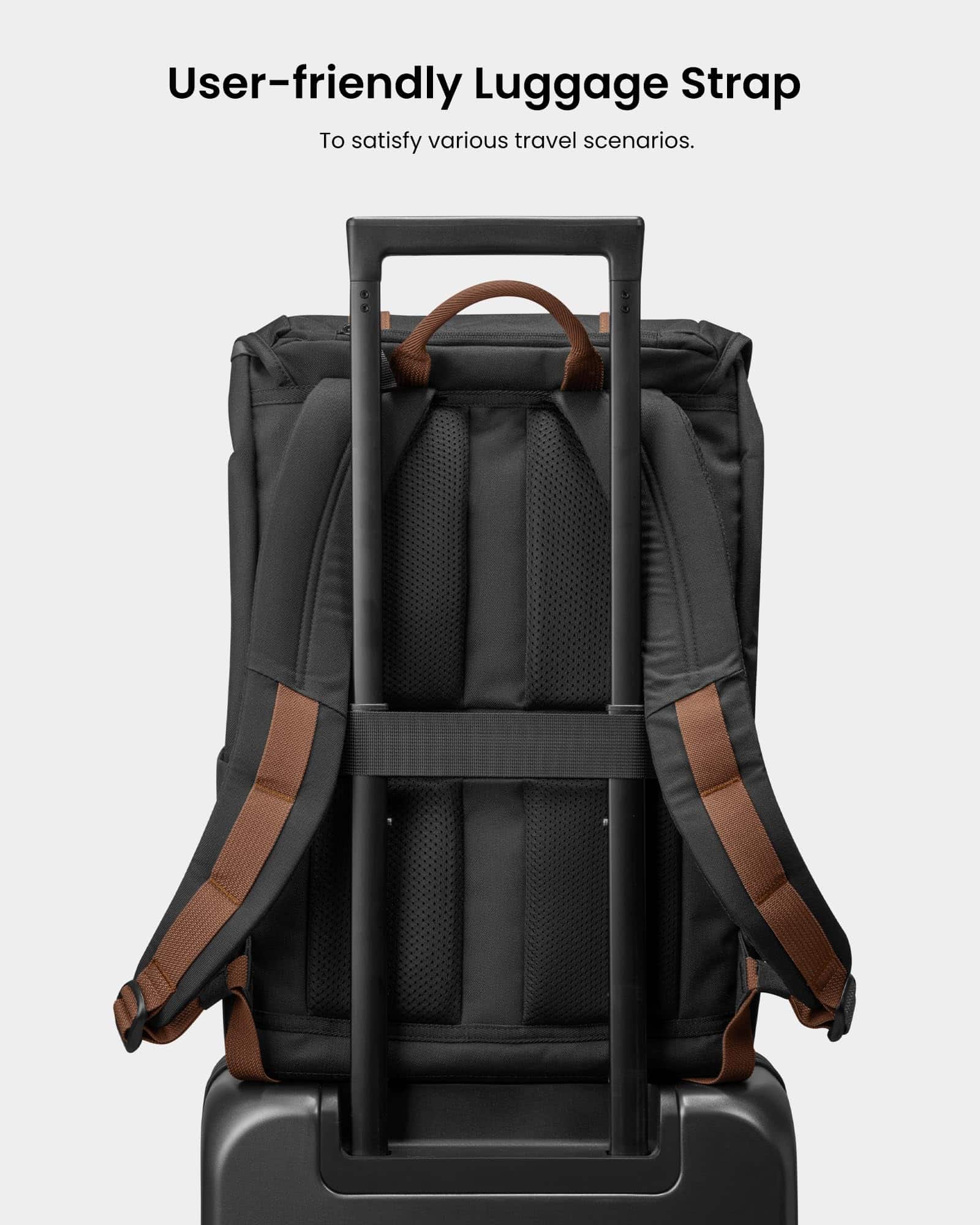 Mochila para laptop con solapa tomtoc, ligera, resistente - Image 9