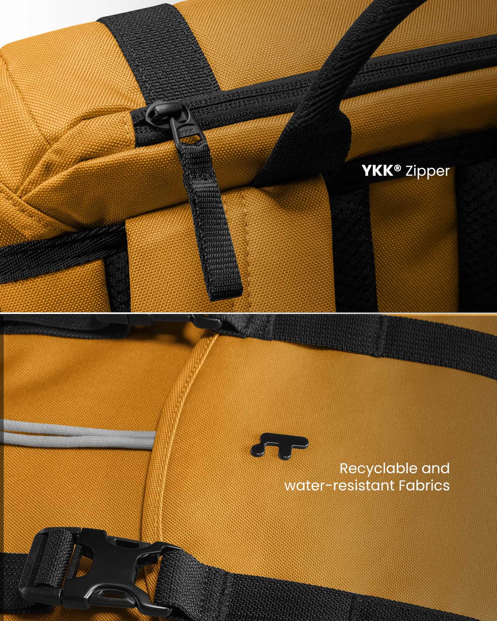 Mochila para laptop tomtoc Flap, Ligera, -Amarillo - Image 8