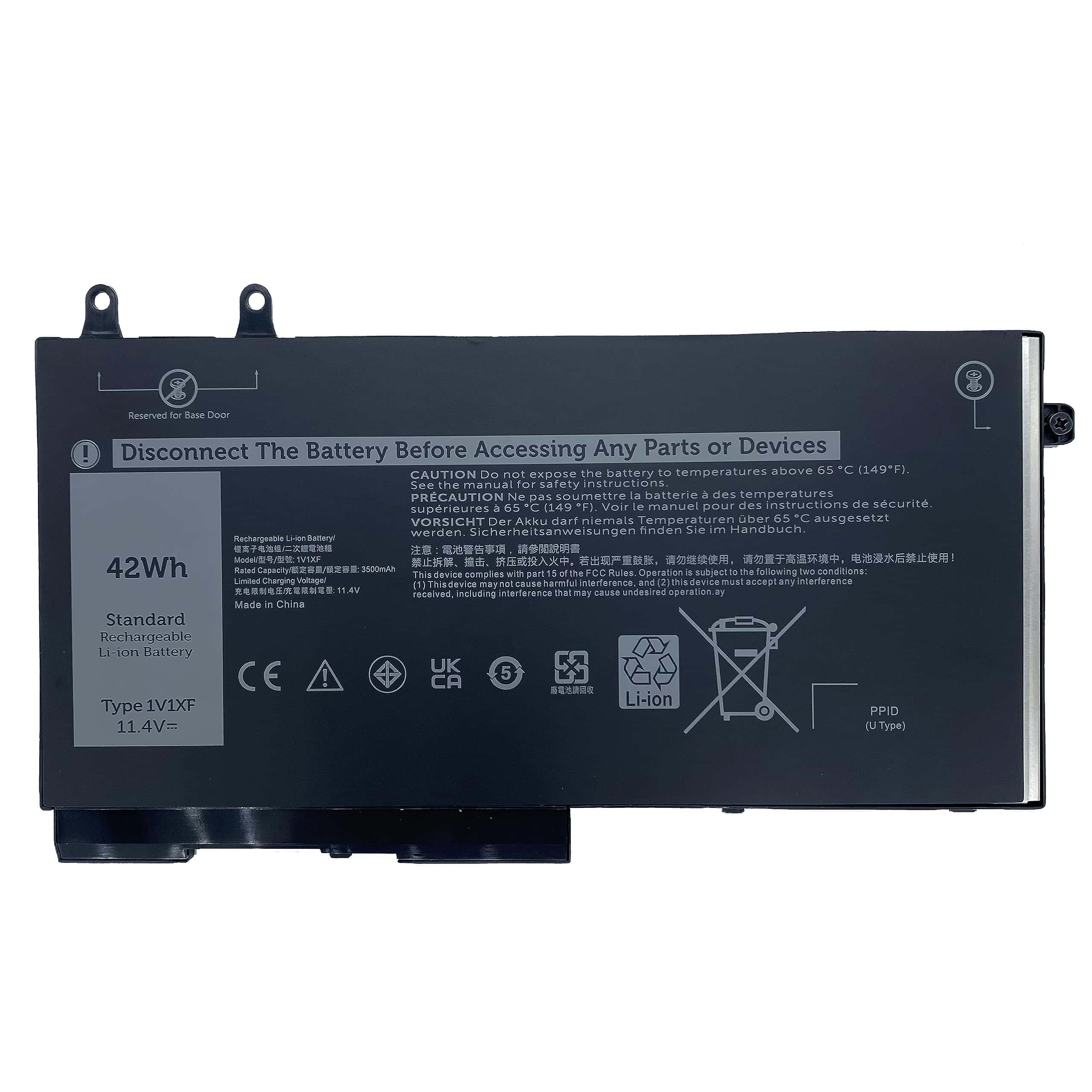 Batería de Repuesto para Laptop YXKC 1V1XF Compatible con