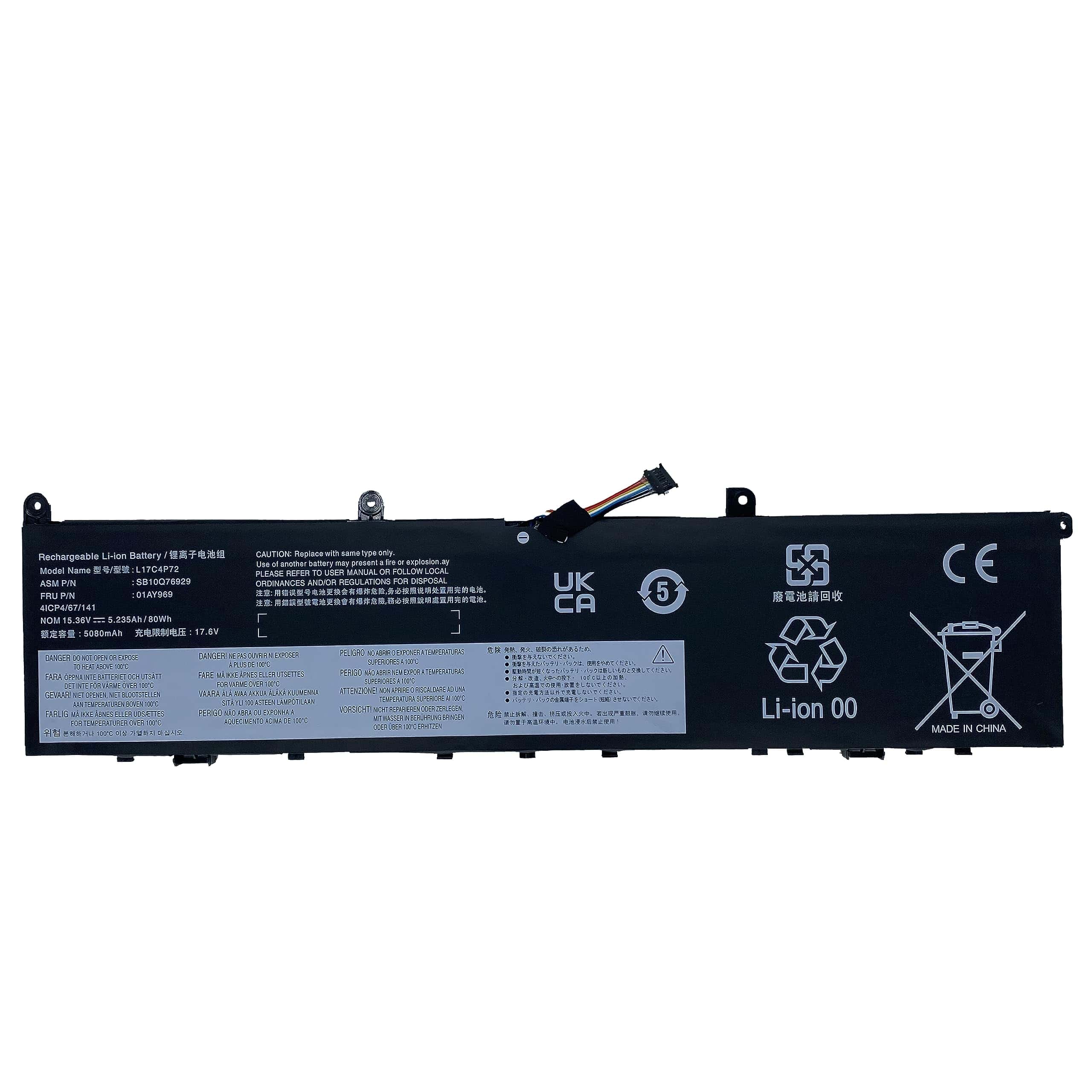 Batería de Repuesto YXKC L17C4P72 Compatible con Lenovo