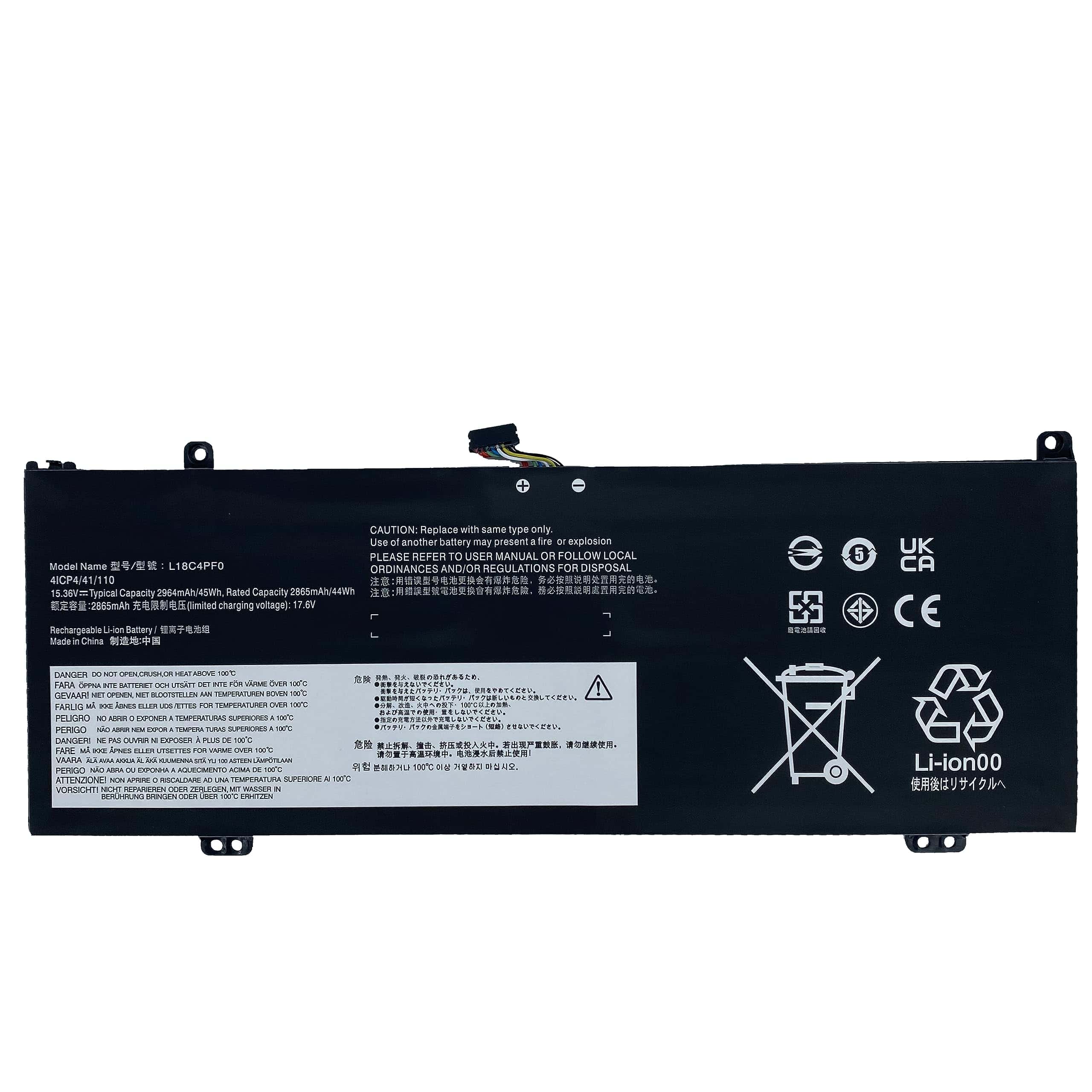 Batería de repuesto para laptop YXKC L18C4PF0 L18M4PF0