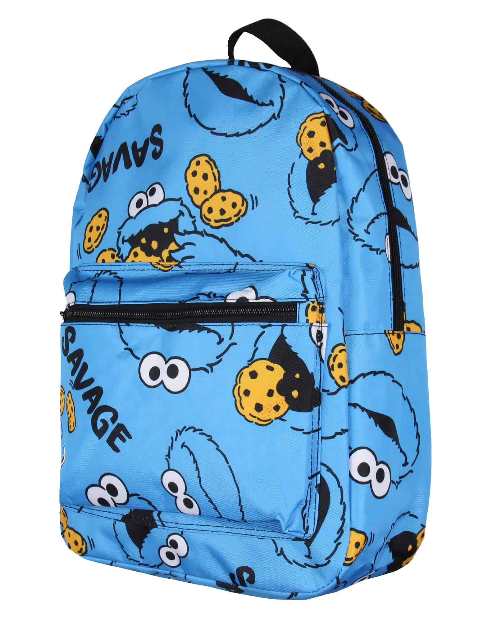 Mochila Cookie Monster Savage De Sesame Street Para Laptop,