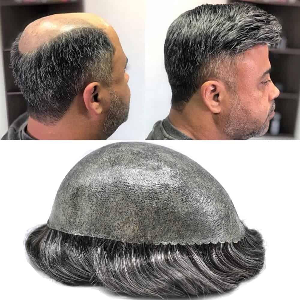 Sistema de Cabello para Hombres 8X10 pulgadas Peluca de