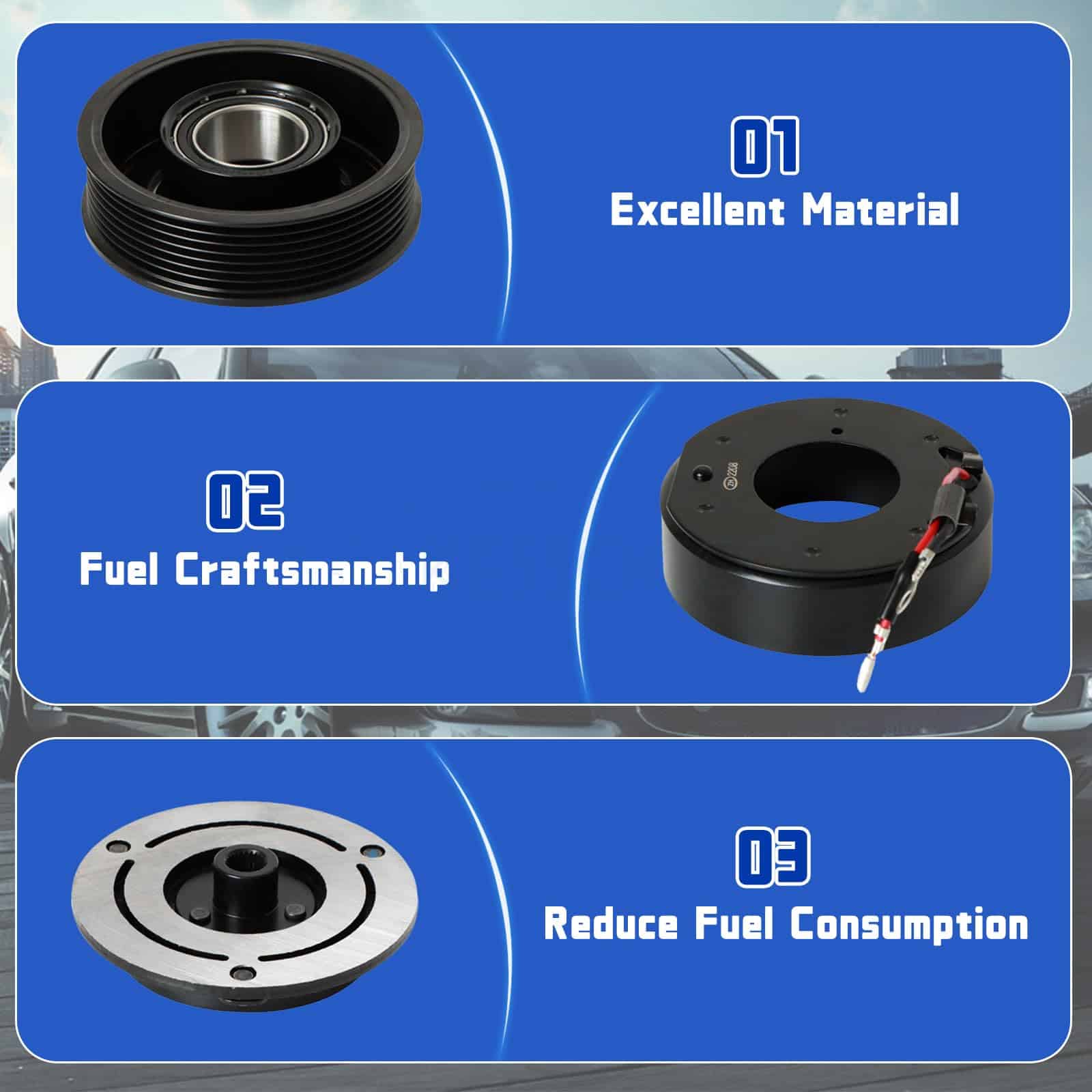 Kit de embrague del compresor de aire acondicionado - Imagen 7