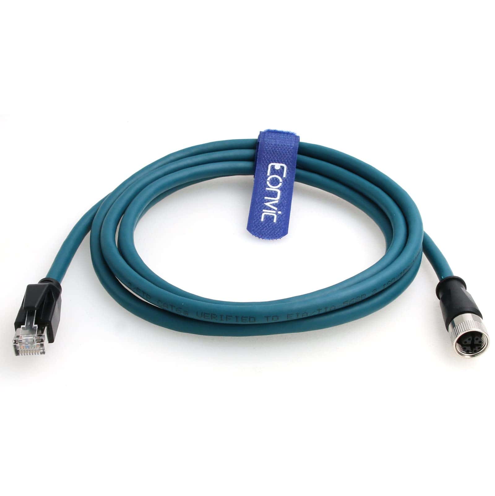 Cable Ethernet de alta flexibilidad Eonvic M12 -Azul
