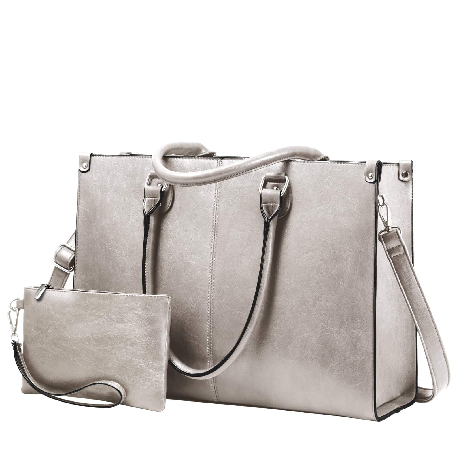 Bolso de laptop LOVEVOOK para mujeres 15.6" de Cuero Vintage
