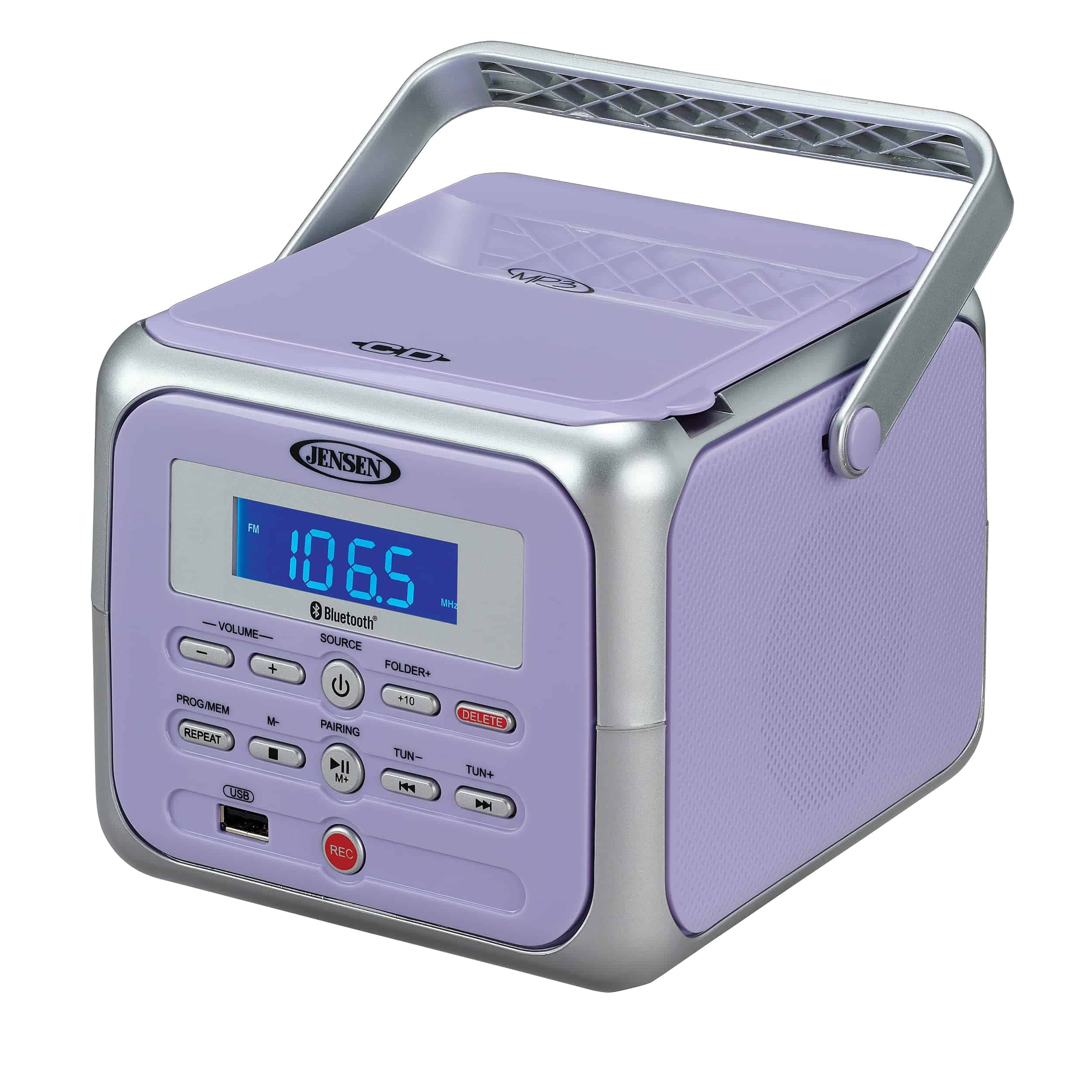 Jensen CD-660 Reproductor de CD Estéreo -Morado Lavanda
