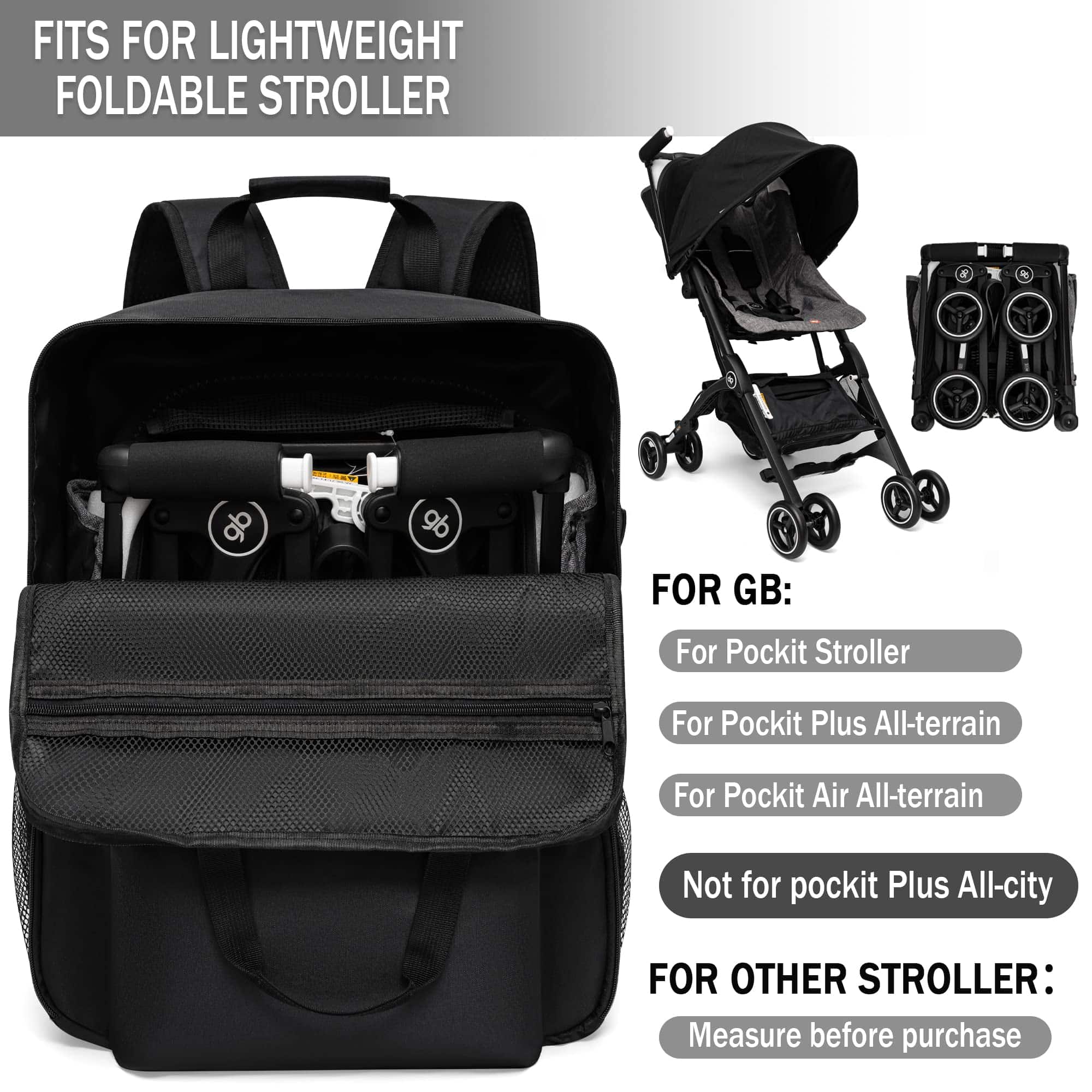 Bolso de Viaje para Cochecito LUCKIPLUS Compatible con GB - Imagen 5
