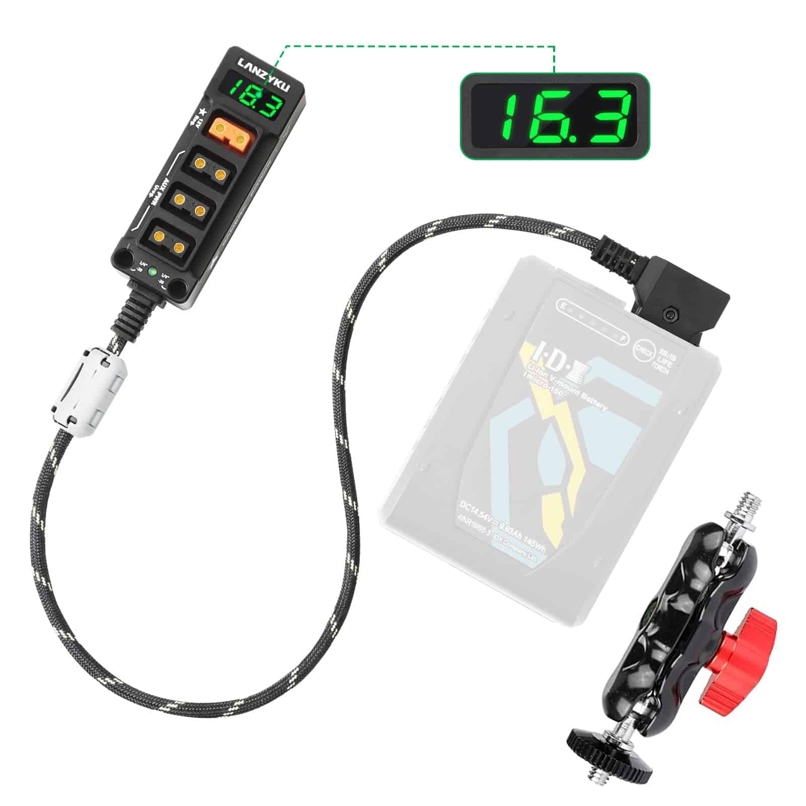 Divisor P-Tap Regulado de 12V para ARRI|RED|Sony|Teradek