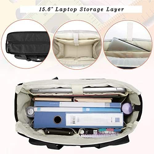 Maletín Para Laptop LoDrid 15.6'' Para Mujer Ajustable Negro - Image 3