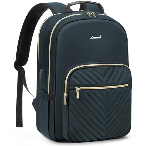 Mochila para Laptop LOVEVOOK Cuero de Imitación 18.4" Azul