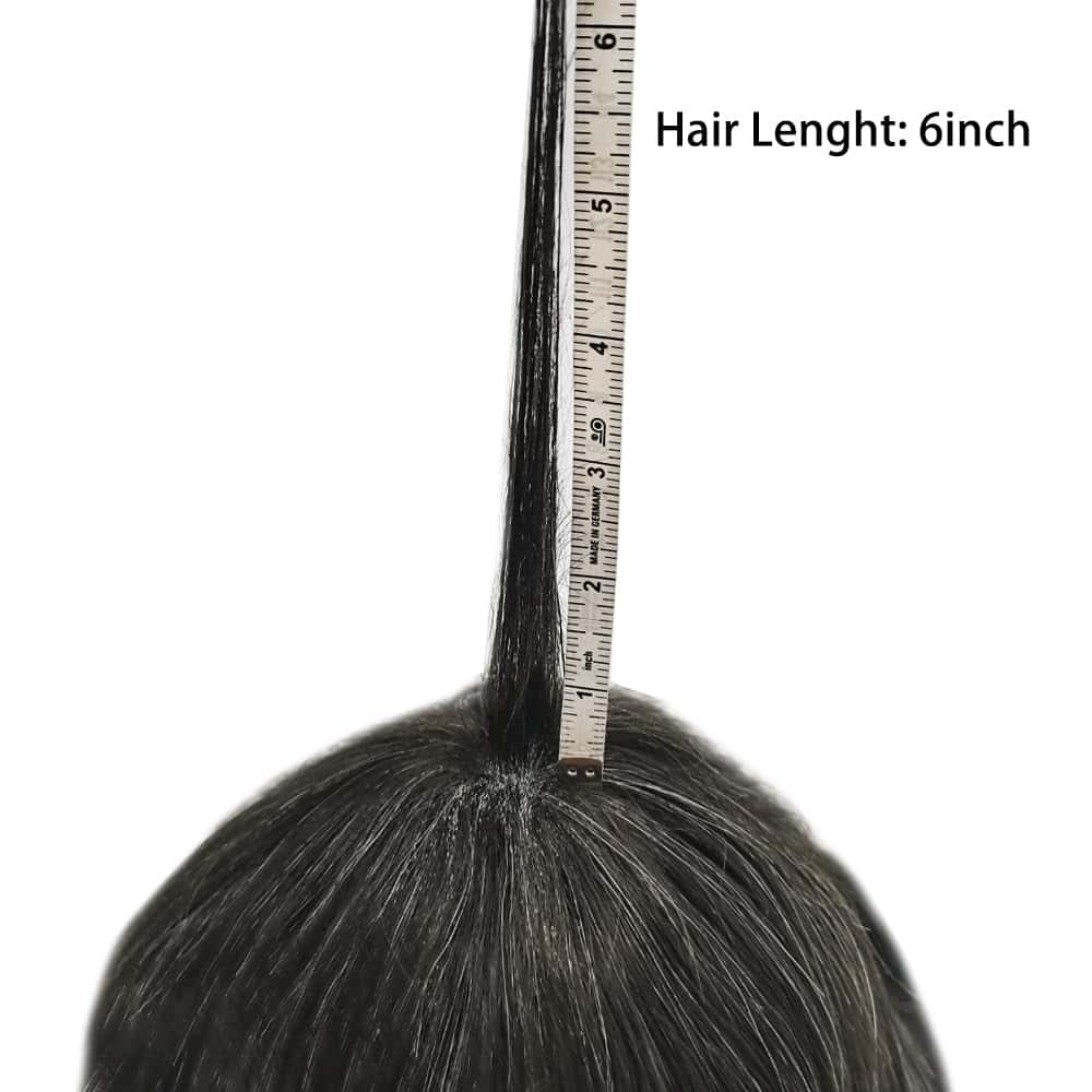 Toupee de Cabello Humano para Hombres de 6"X9" Sistema de - Imagen 8