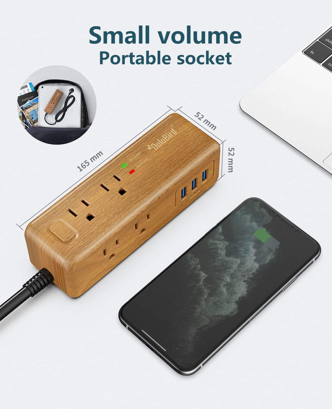 Regleta de Protección contra Sobretensiones de 8 Tomas con - Image 6