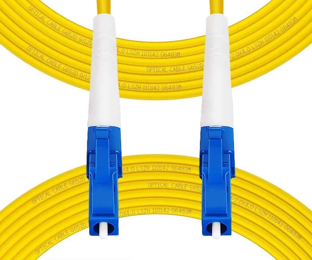 Fibergaga-3m(10ft) Cable de Fibra Óptica LC a LC de Modo