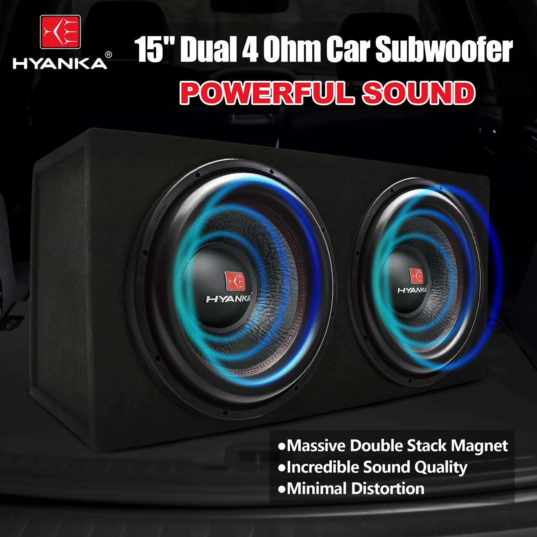 Subwoofer de 15 pulgadas H YANKA BSF-15-4 - Potencia máxima - Imagen 3