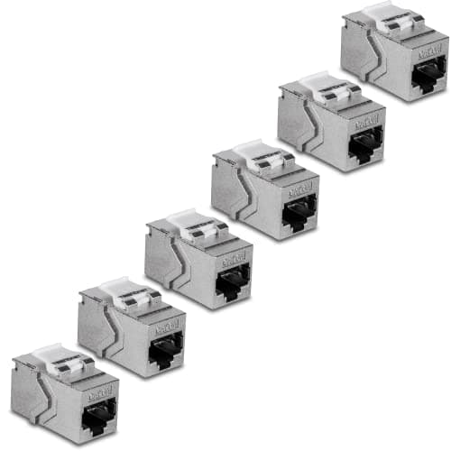 Acoplador Ethernet TRENDnet Keystone Cat6A RJ45 Plata 6pz