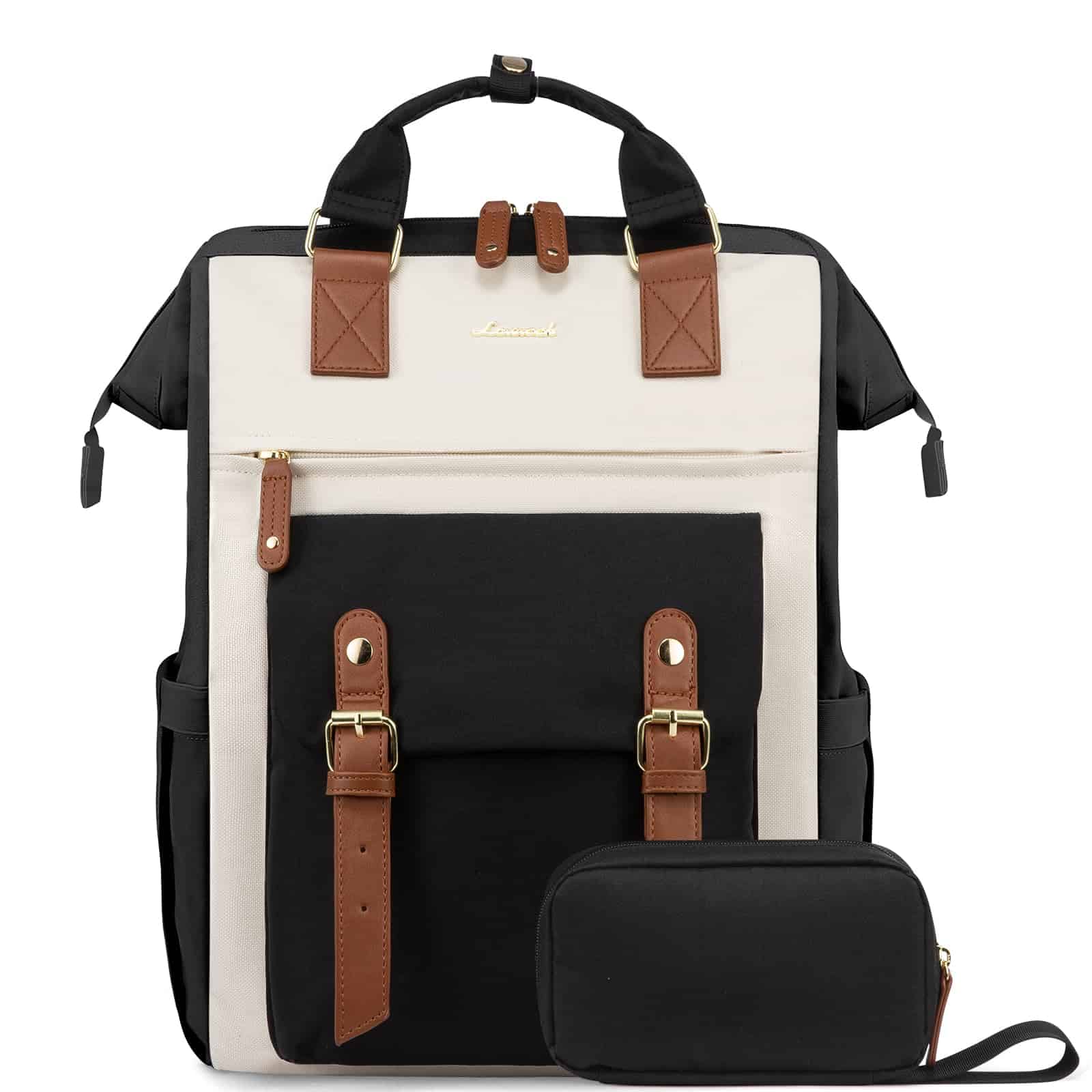 Mochila para laptop LOVEVOOK de 18 pulgadas Caqui y negro