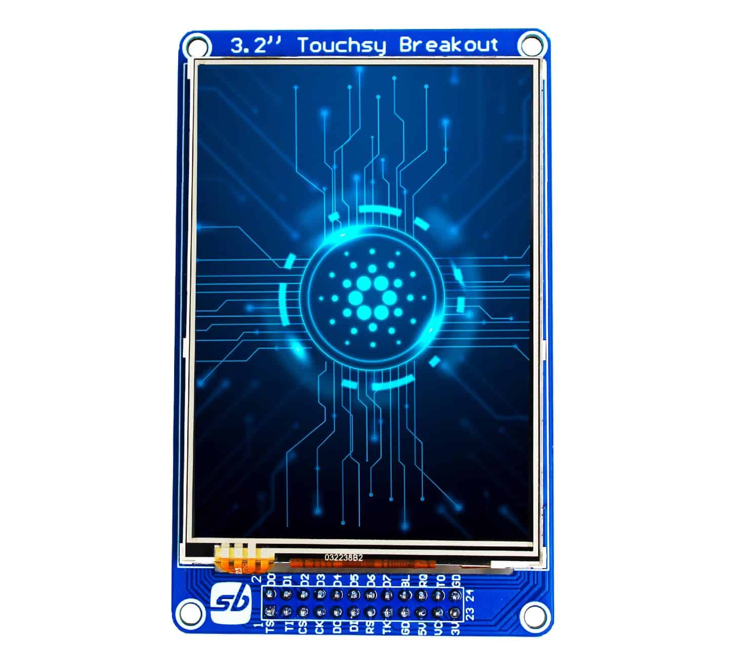 Touchsy 3.2inch LCD Display Breakout Board, 3.2" SPI