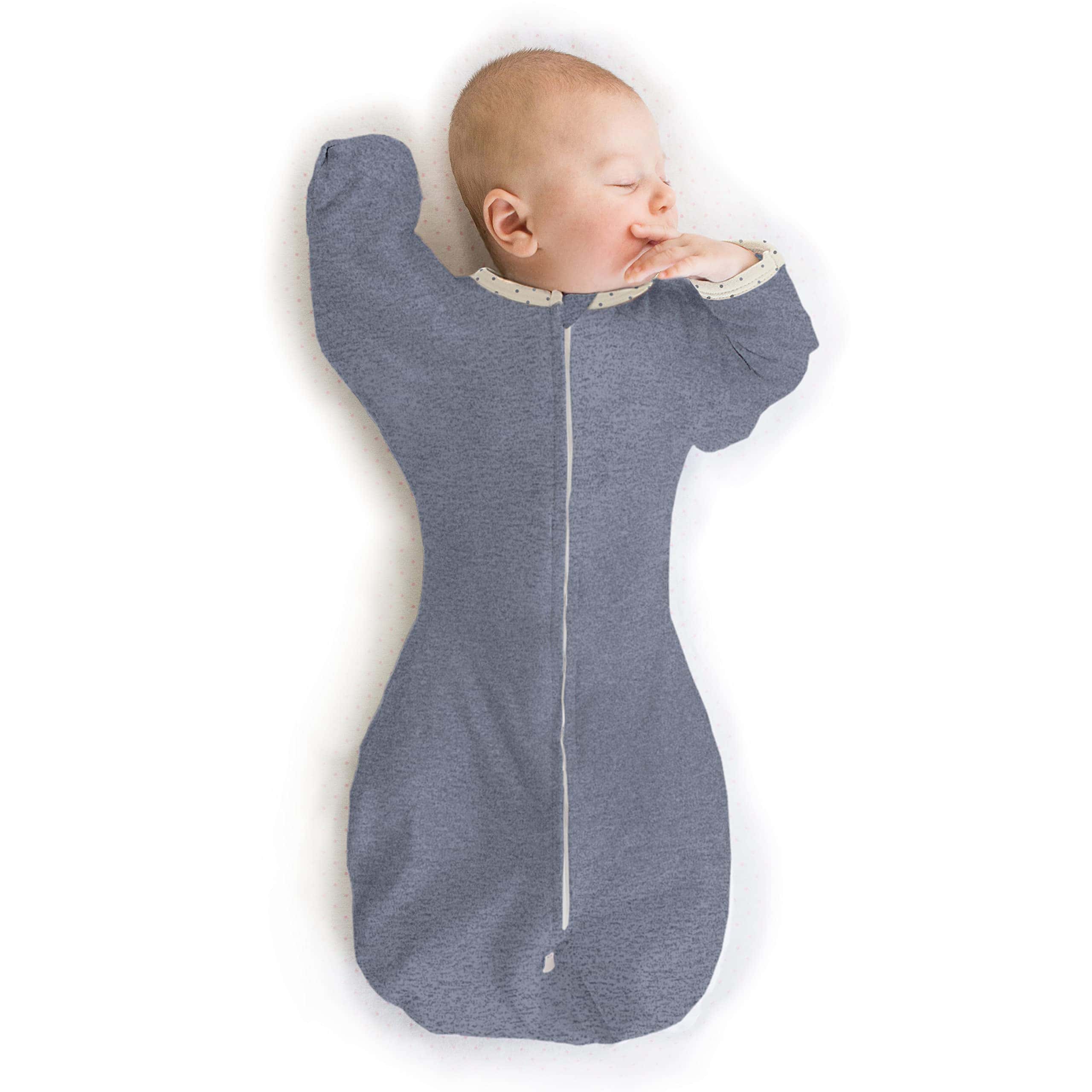 Manta de Transición SwaddleDesigns, Manga Corta Arms Up &