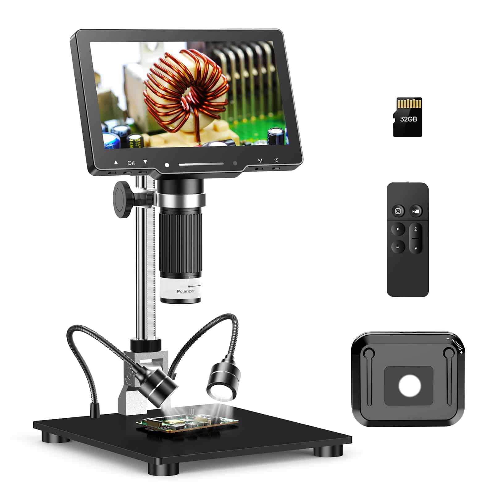 Microscopio Digital 4K Hayve 48MP HDMI con Pantalla IPS de