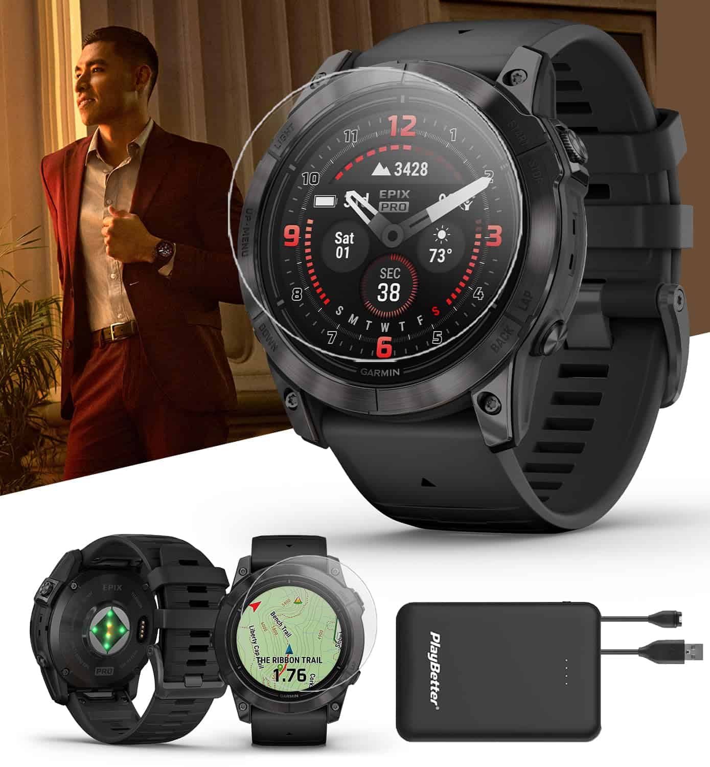 Reloj Gps Outdoor Garmin Epix Pro (gen 2) Sapphire (gris