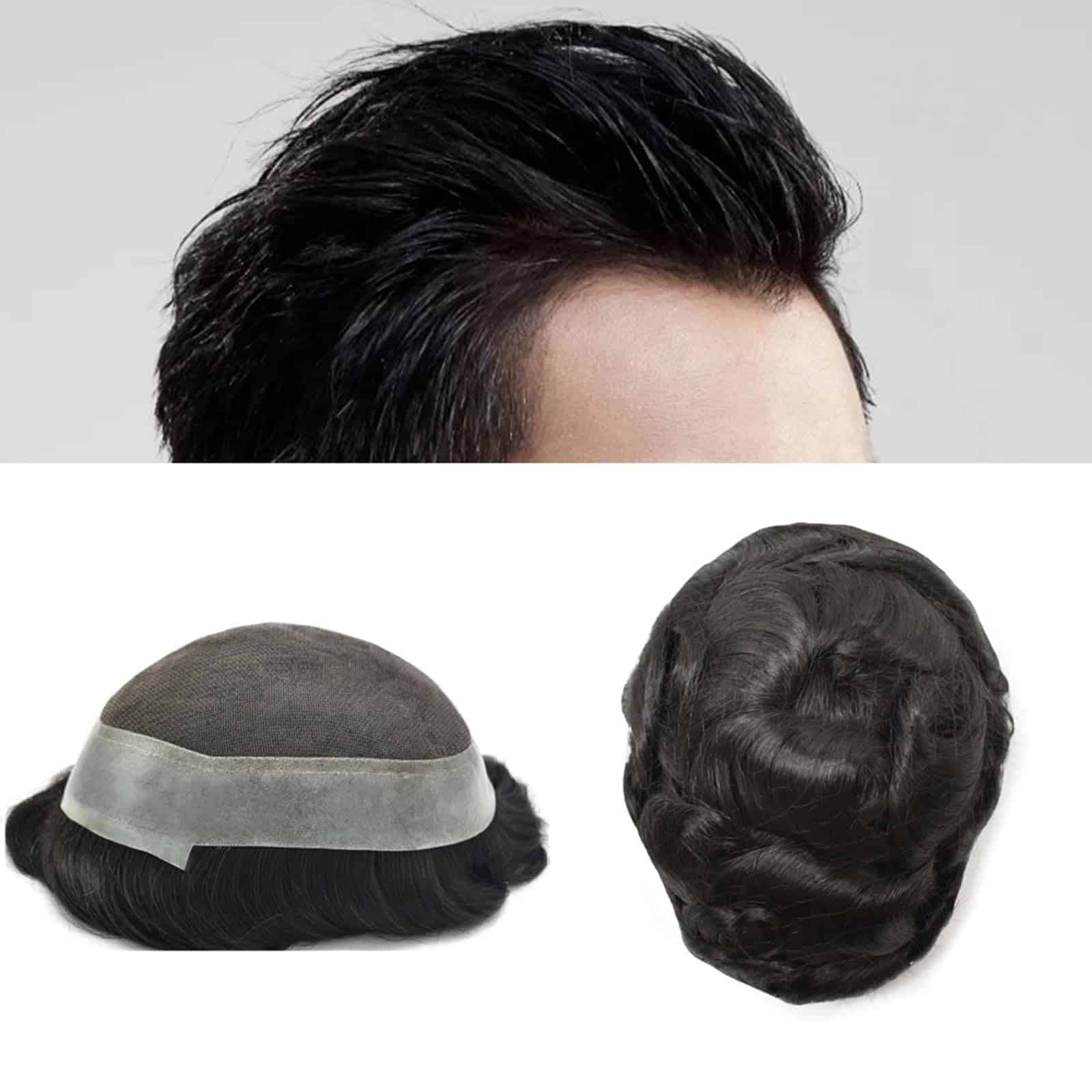 Sistema de Cabello para Hombres Peluca para Hombre Encaje