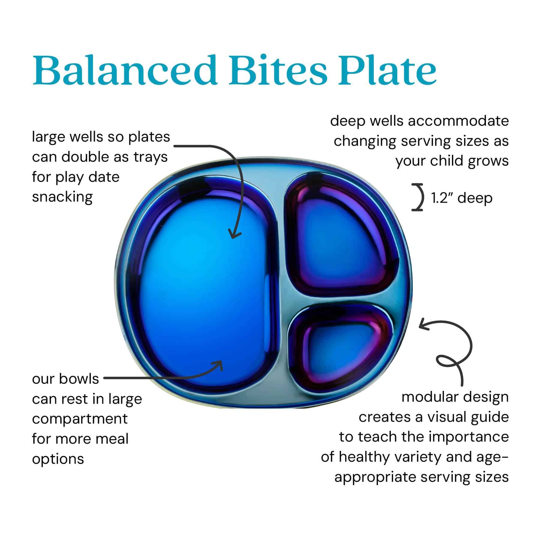 Platos para Niños de Acero Inoxidable Ahimsa - Platos - Image 3