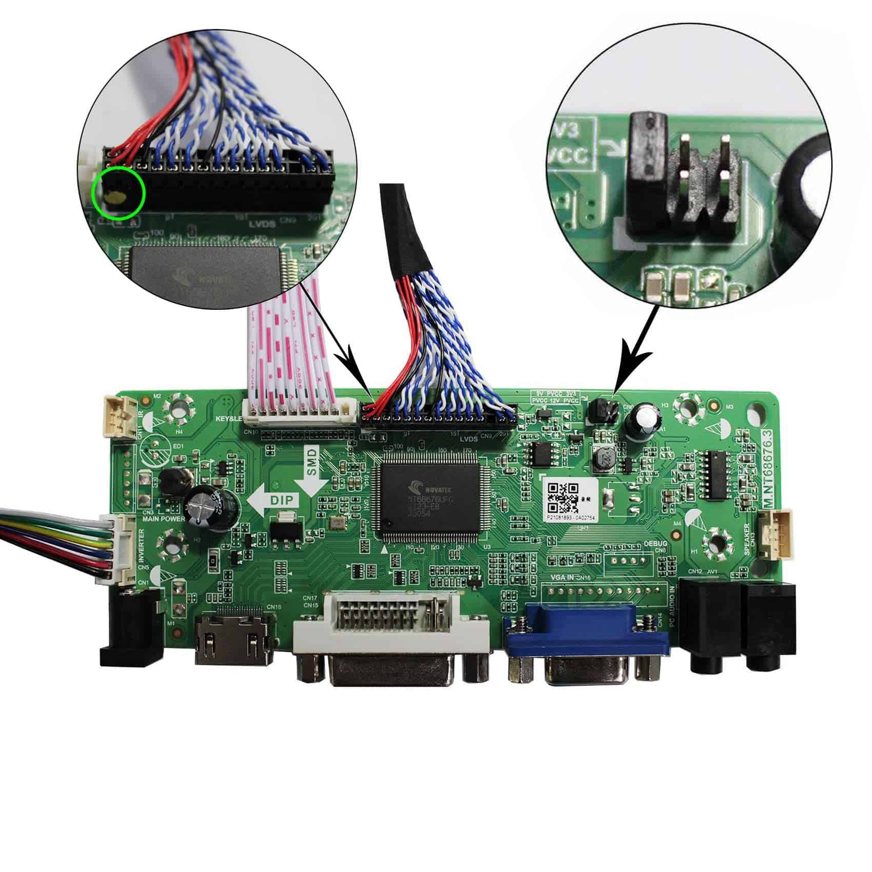 Kit de controlador de audio y video DVI VGA FanyiTek para - Image 5