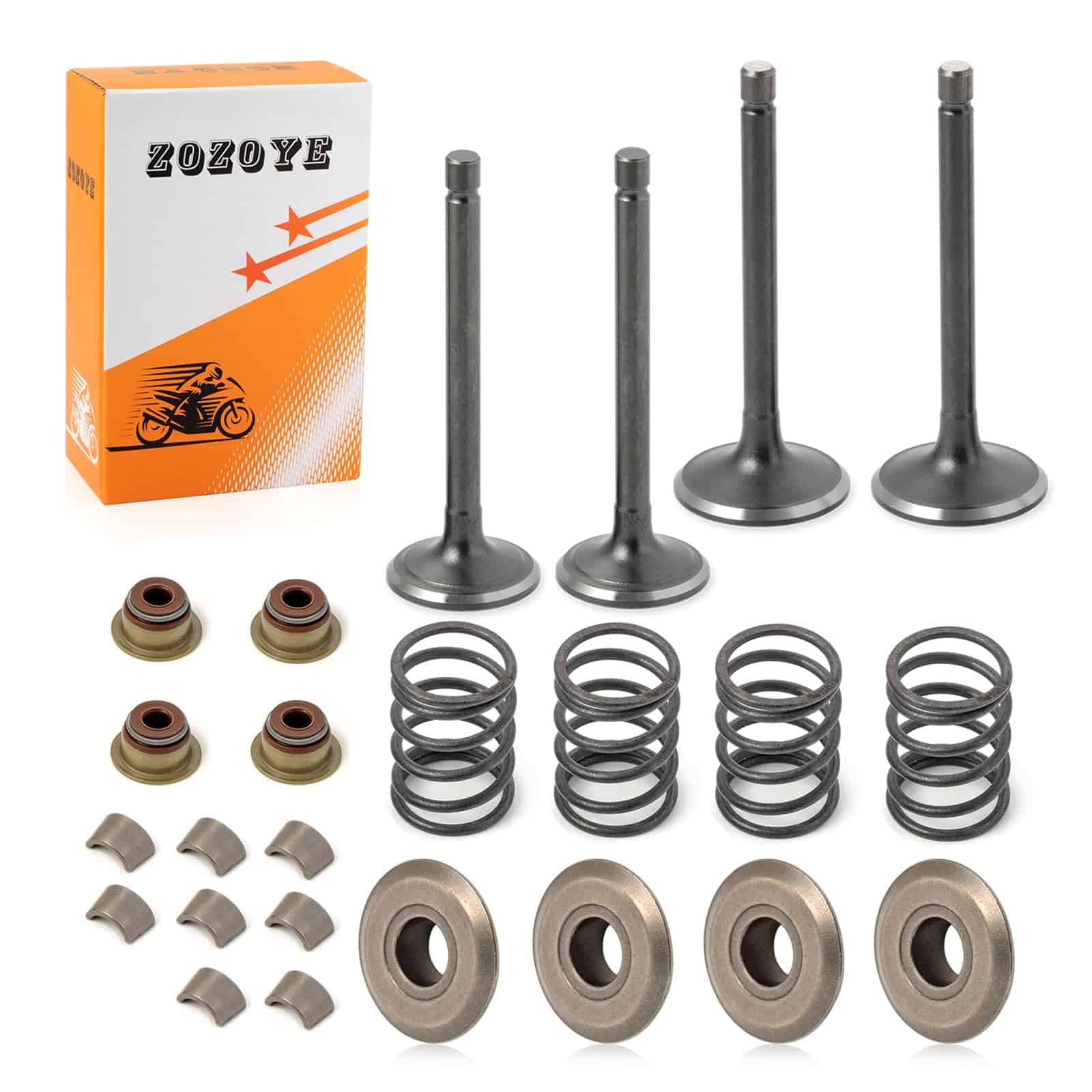 Kit de reconstrucción de válvulas de escape e admisión y