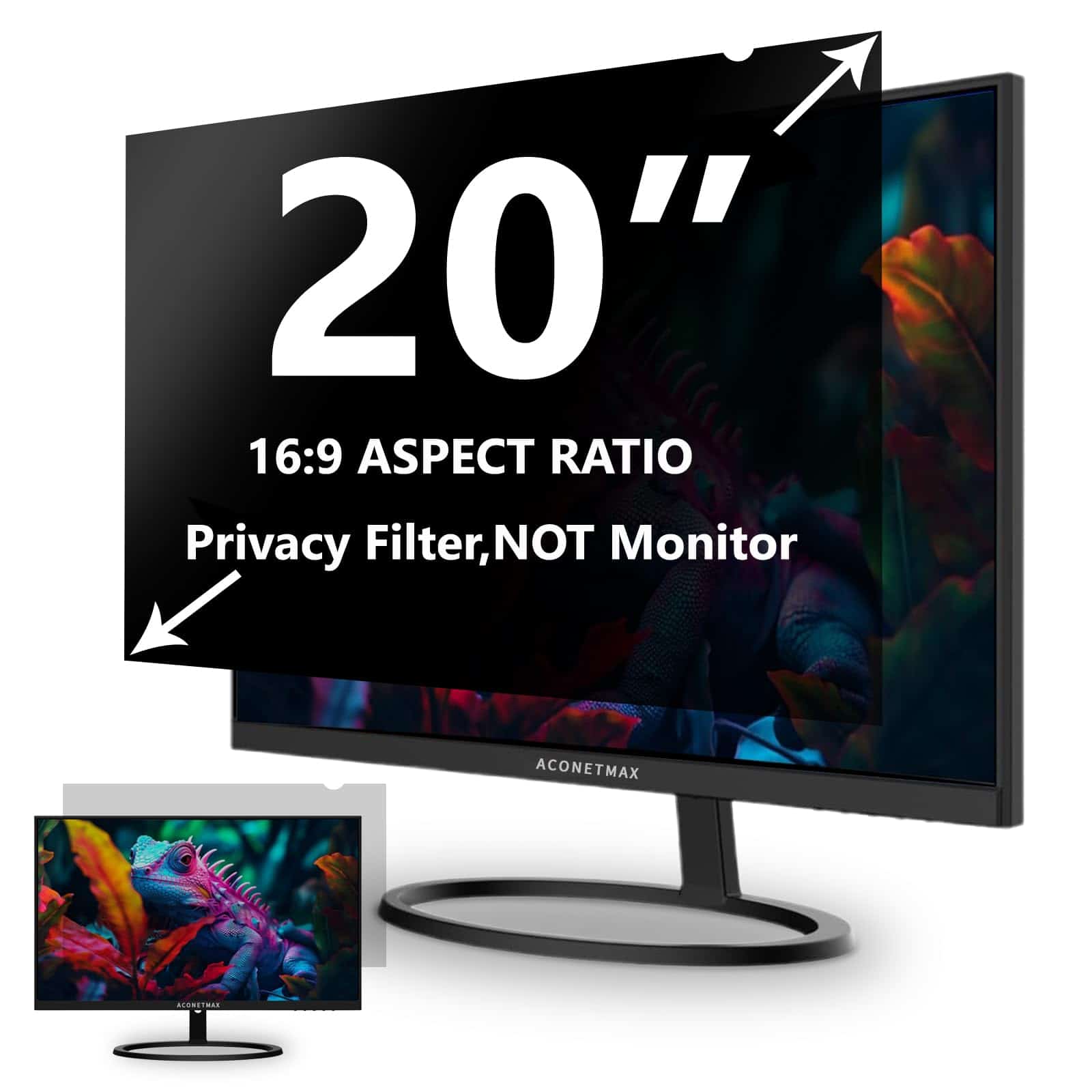 Filtro de Privacidad de 20 Pulgadas ACONETMAX para Monitor
