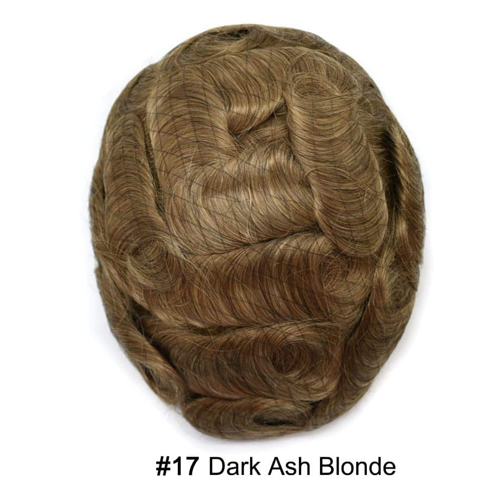 Alternative view of Toupee para Hombres de Cabello Humano Mono Fino con