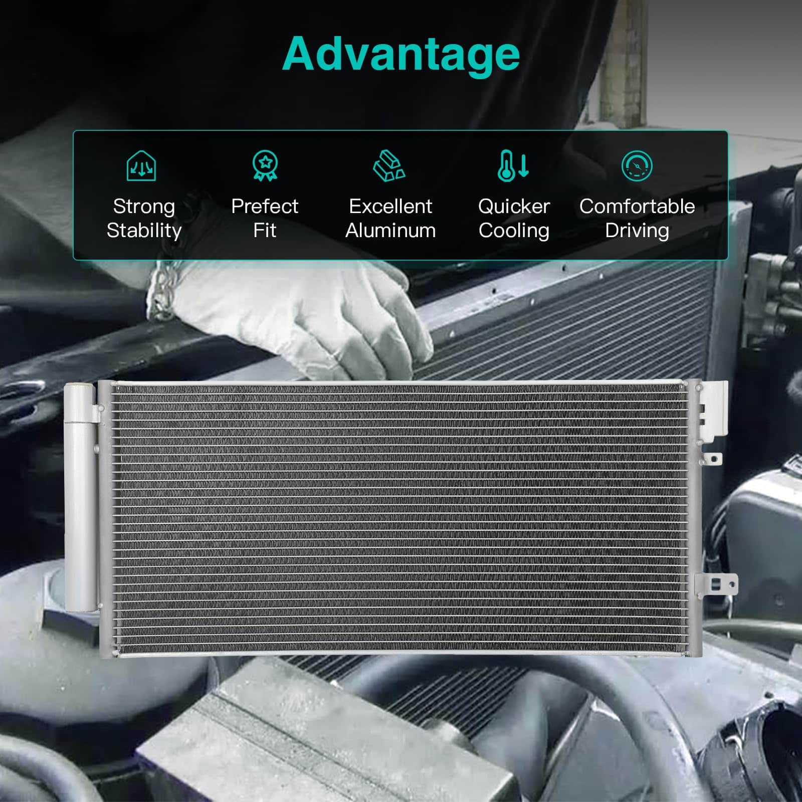 Condensador de aire acondicionado A/C compatible para - Imagen 5