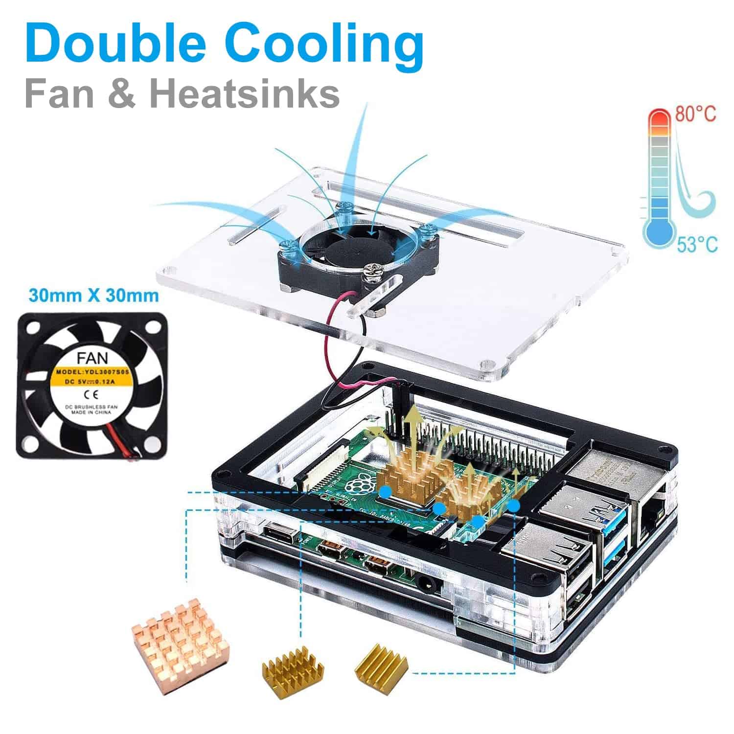 MarsKit Raspberry Pi 4 Model B Starter Kit-Edición de - Imagen 8