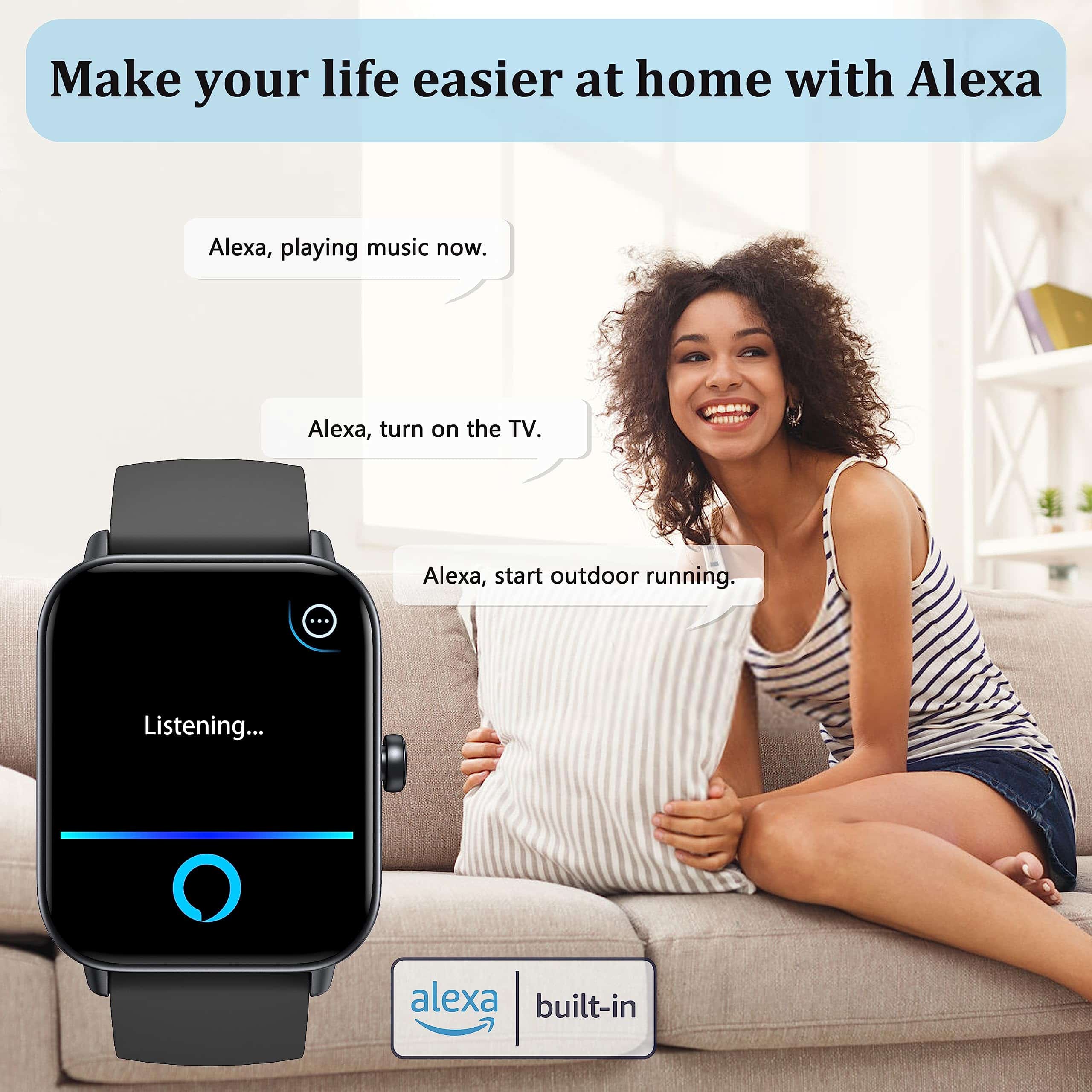 Smartwatch KALINCO para Mujeres y Hombres (Responder/Hacer - Image 3