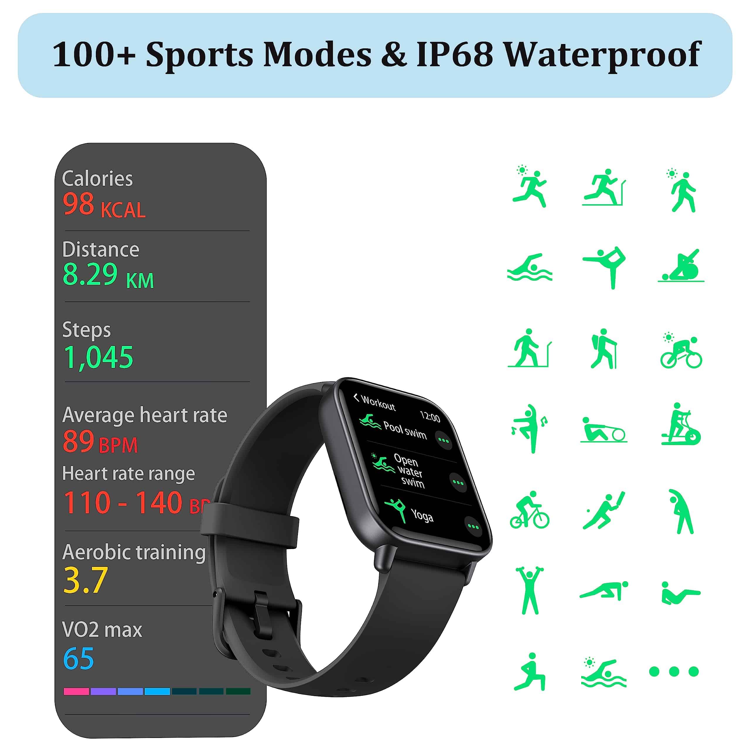 Smartwatch KALINCO para Mujeres y Hombres (Responder/Hacer - Image 6